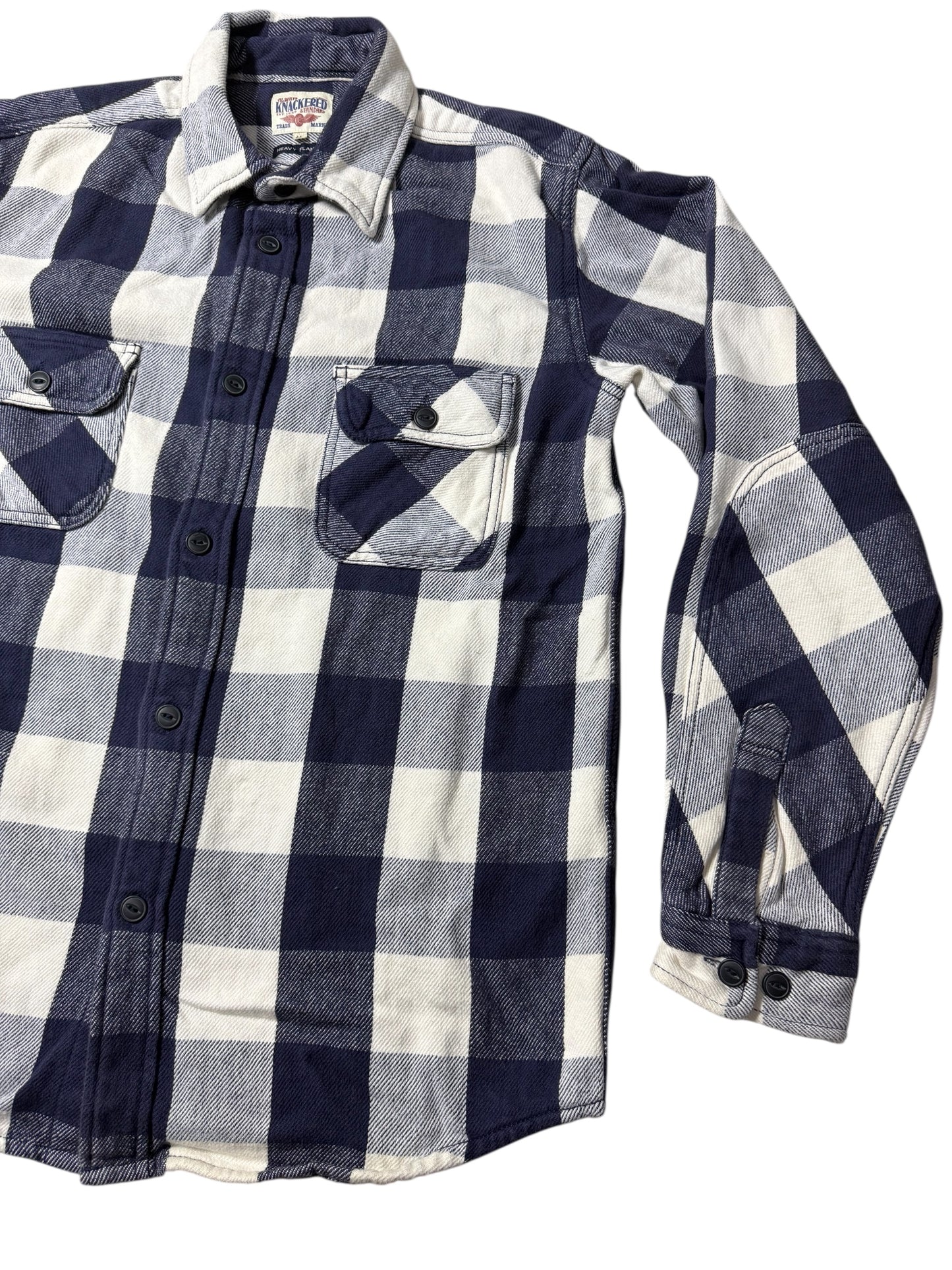 Knackered Buffalo Plaid Heavy Flannel Shirt