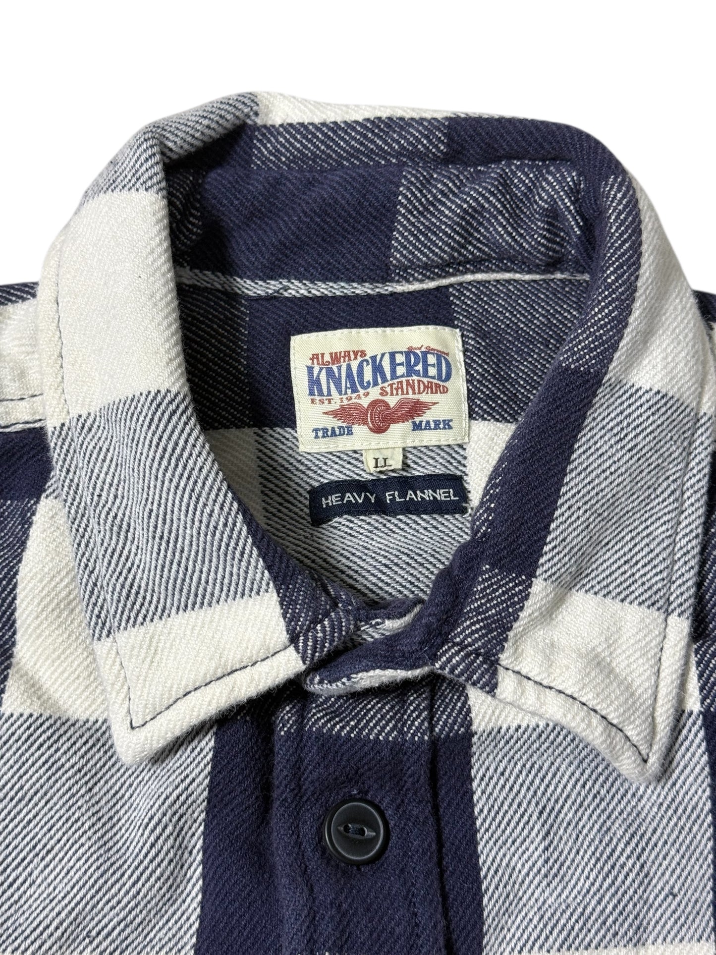 Knackered Buffalo Plaid Heavy Flannel Shirt