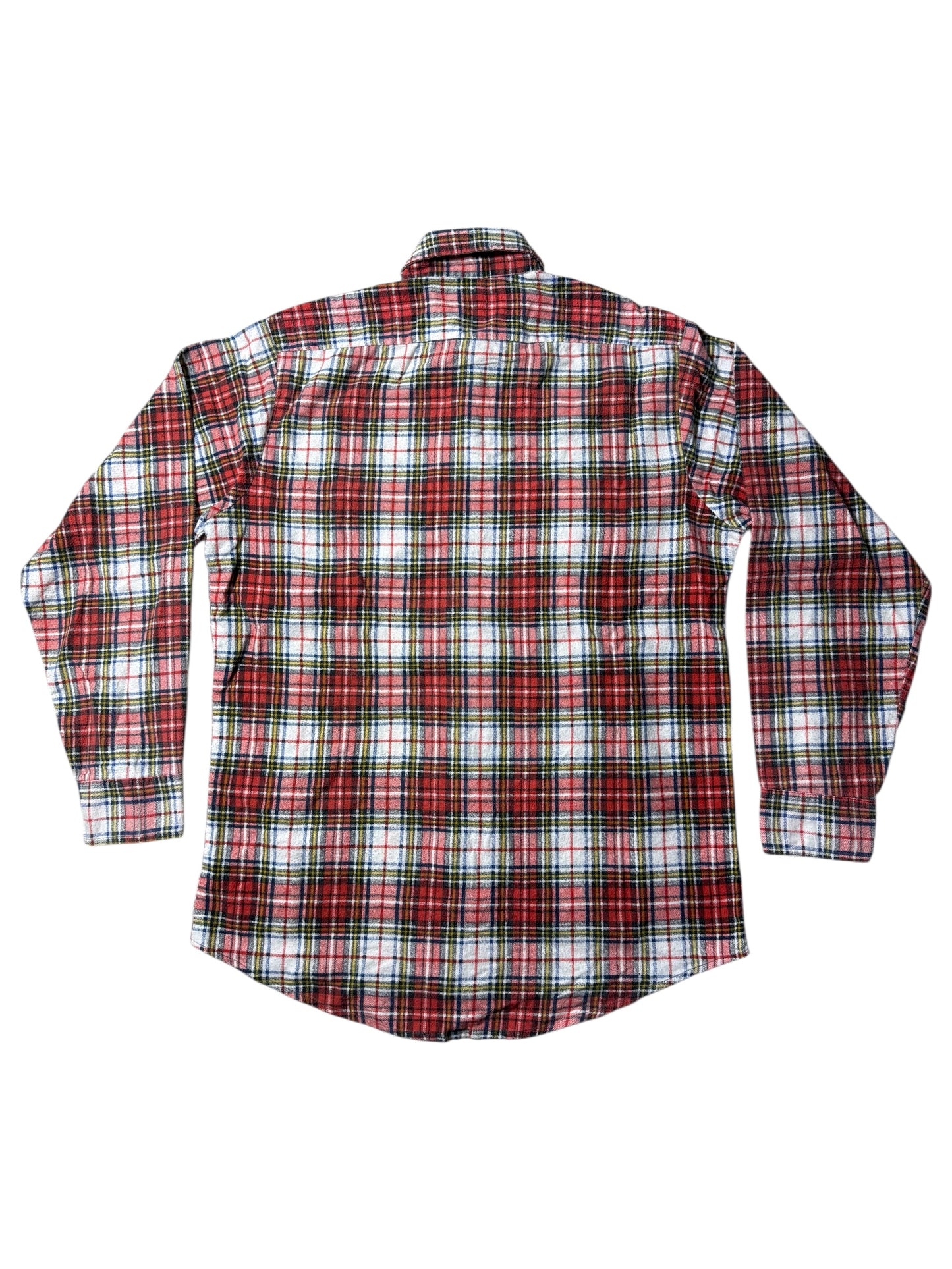 Vintage 1980s–1990s Private Property Plaid Flannel Work Shirt