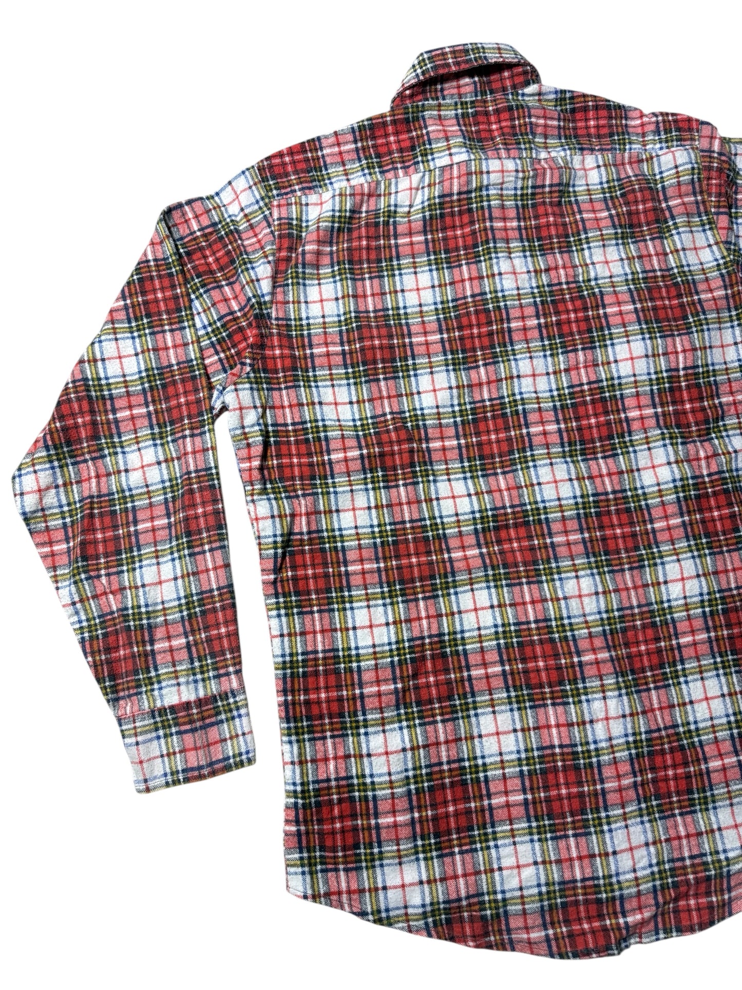 Vintage 1980s–1990s Private Property Plaid Flannel Work Shirt
