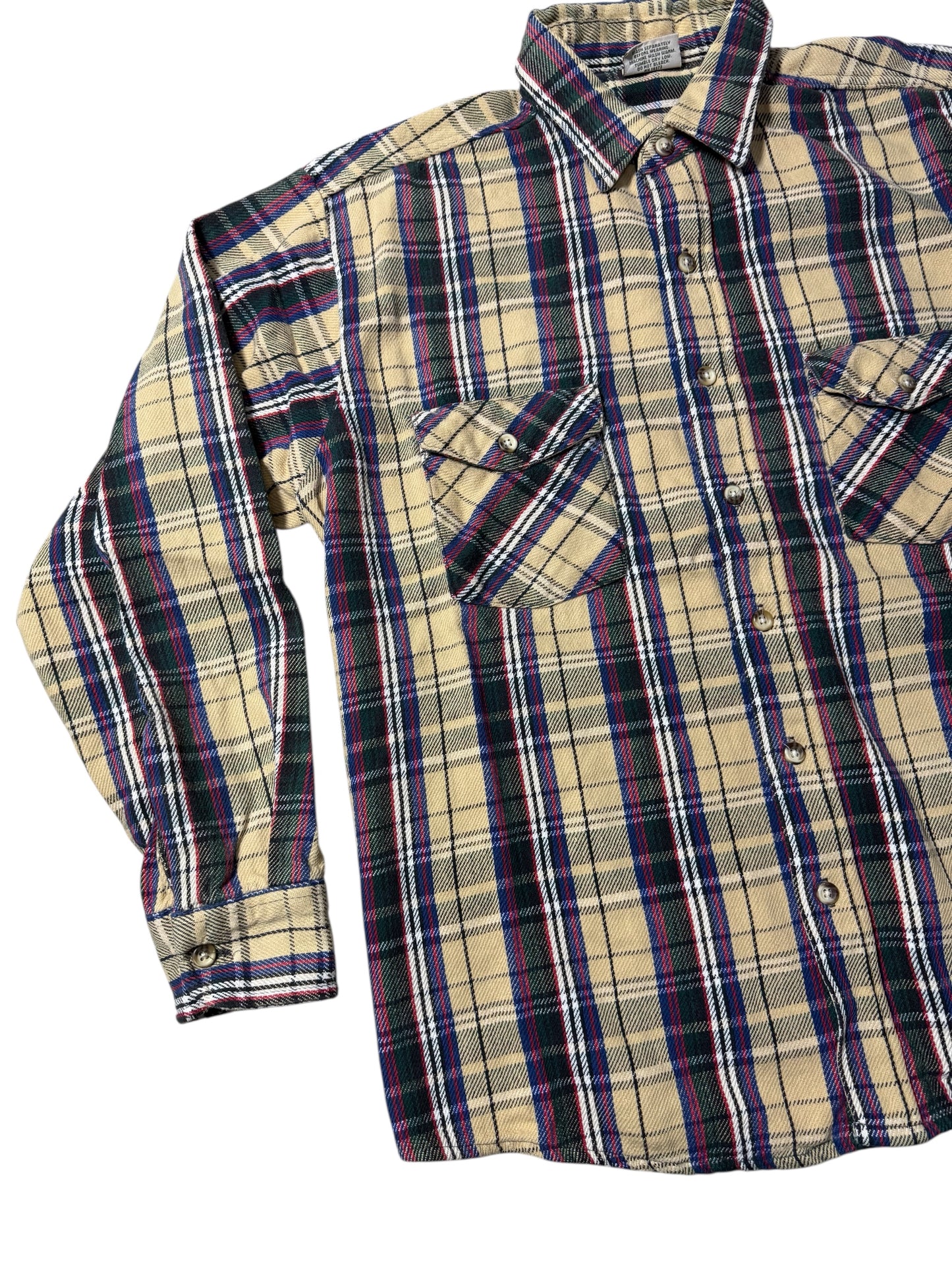 Vintage 1990s Five Brother Plaid Flannel Work Shirt