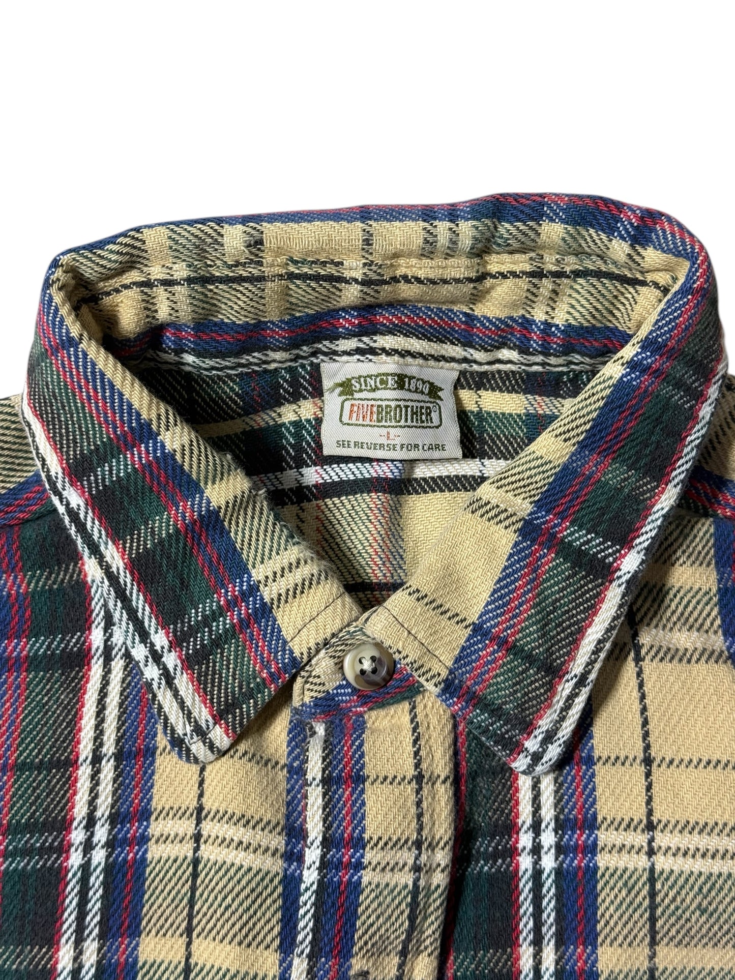 Vintage 1990s Five Brother Plaid Flannel Work Shirt