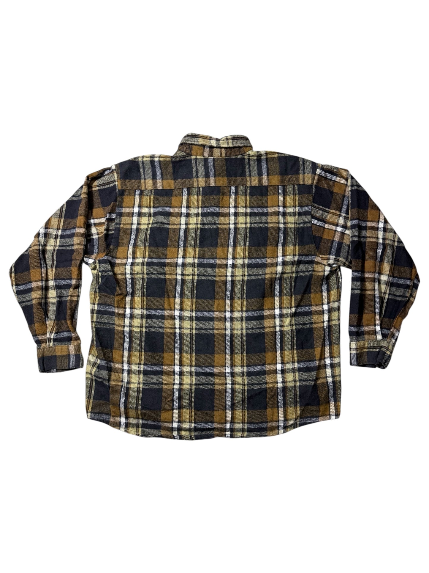 Vintage Five Brother Plaid Flannel Work Shirt Made In Usa