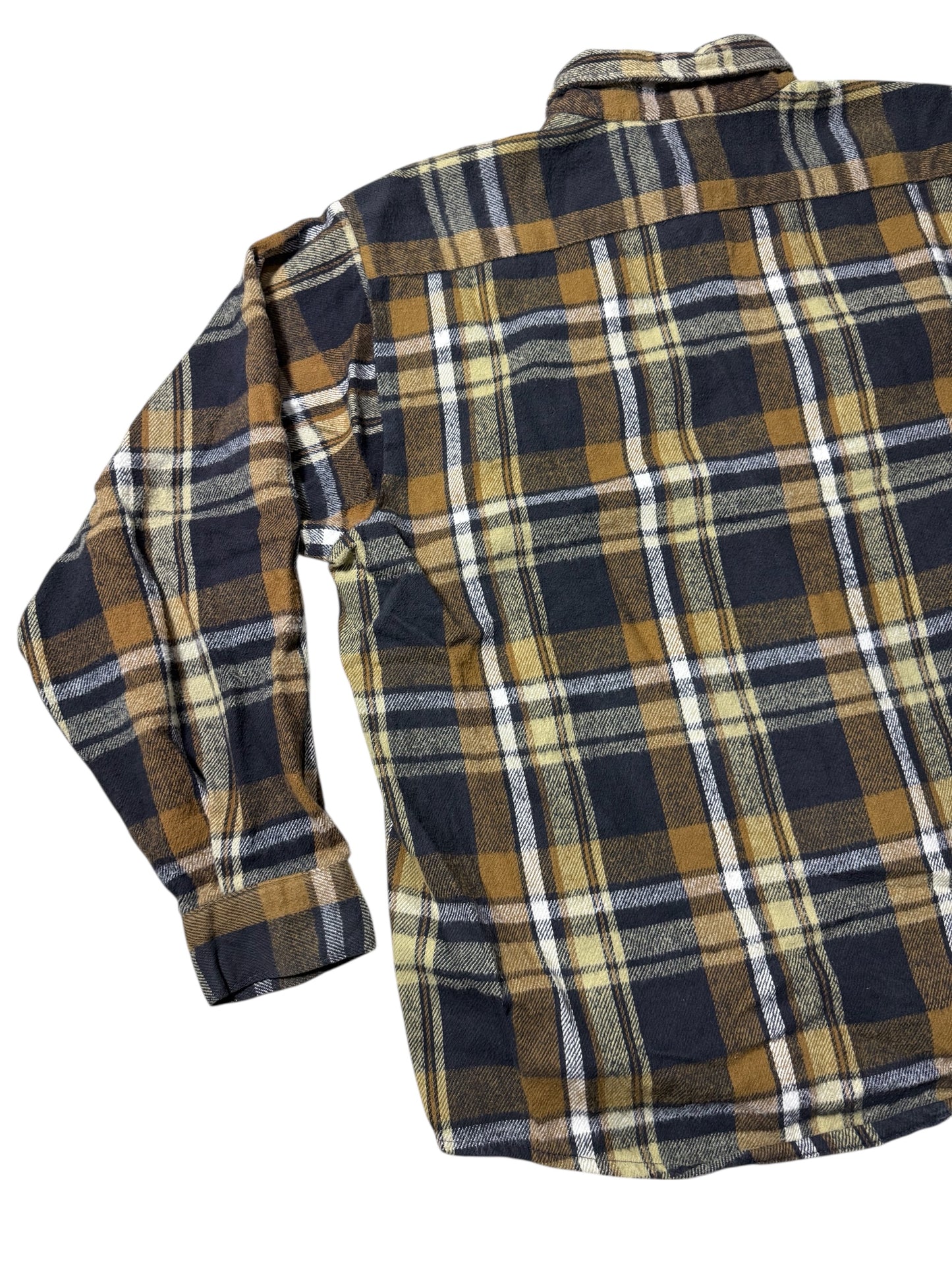 Vintage Five Brother Plaid Flannel Work Shirt Made In Usa