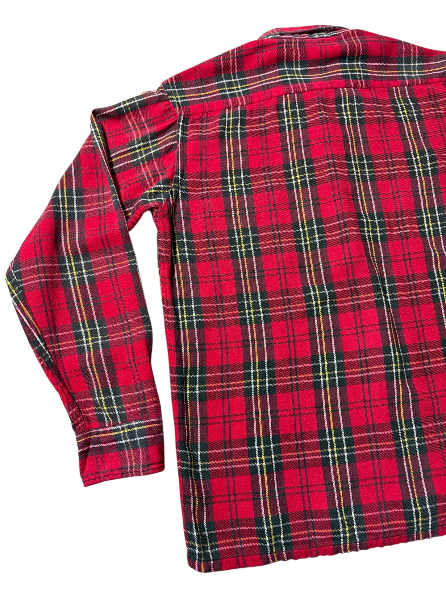 Vintage 1960s-70s JBR Kids Red Plaid Button Down Shirt Cotton