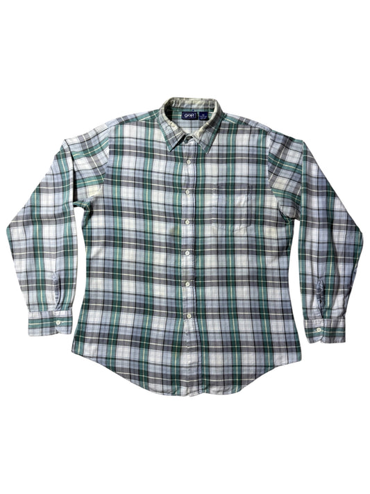 Vintage 1990s GAP Plaid Button Down Shirt Cotton