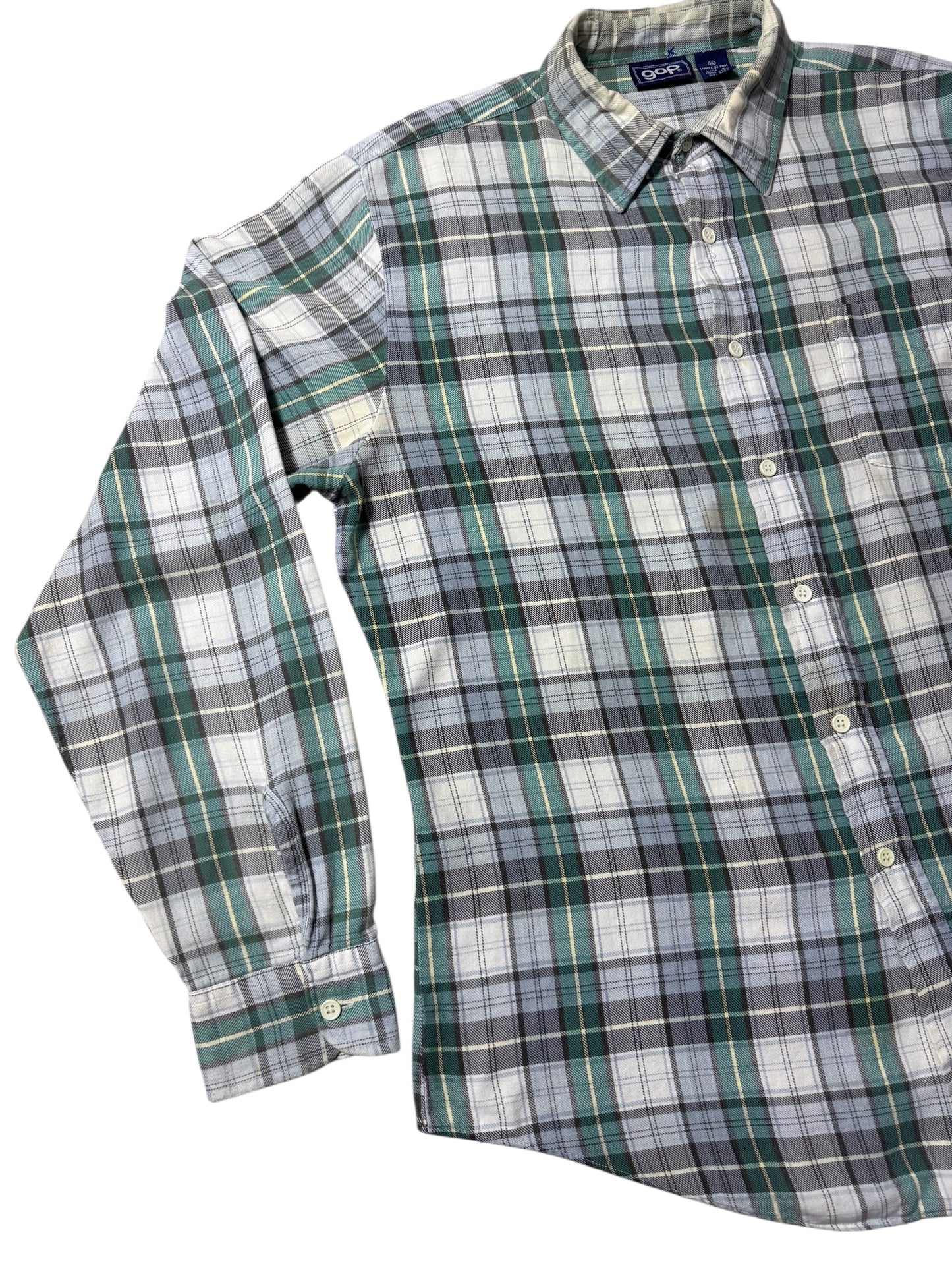 Vintage 1990s GAP Plaid Button Down Shirt Cotton