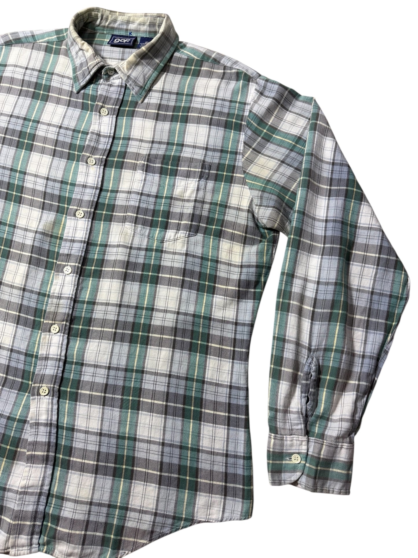 Vintage 1990s GAP Plaid Button Down Shirt Cotton