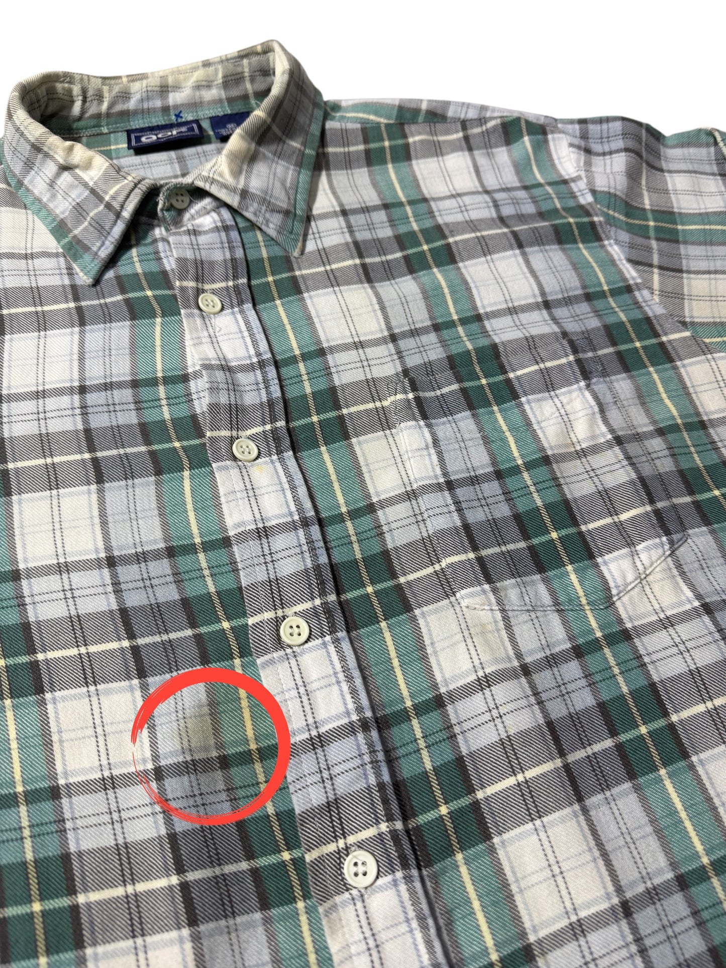 Vintage 1990s GAP Plaid Button Down Shirt Cotton