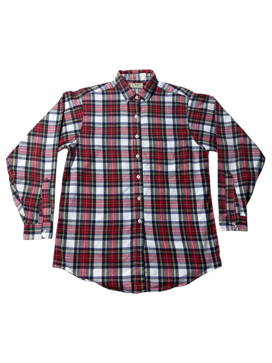 Vintage L.L. Bean Plaid Button Down Shirt Made in USA