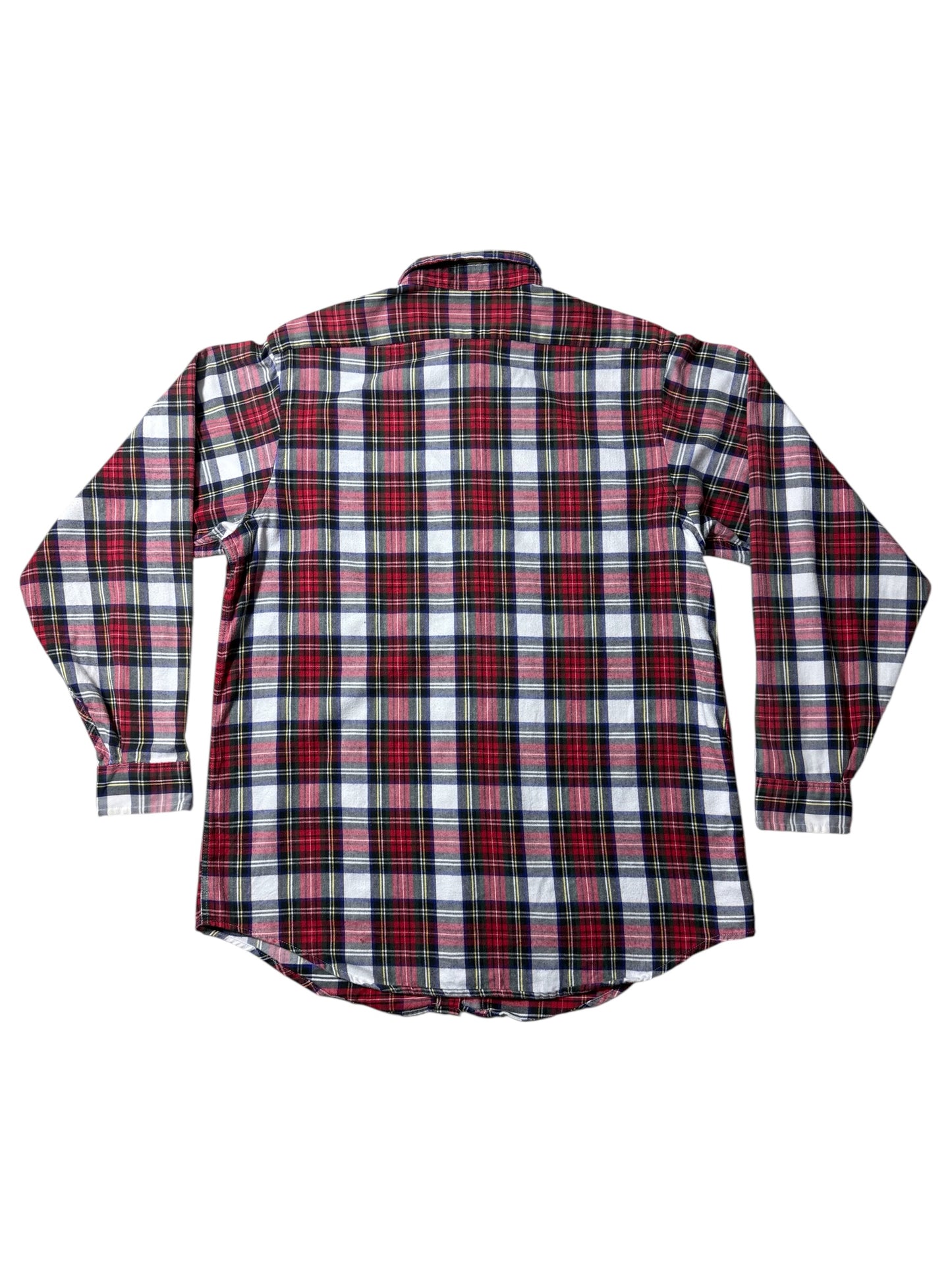 Vintage LL Bean Plaid Button Down Shirt Made in USA