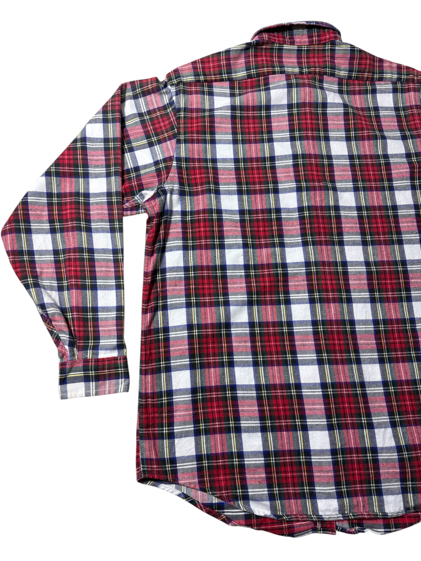 Vintage LL Bean Plaid Button Down Shirt Made in USA