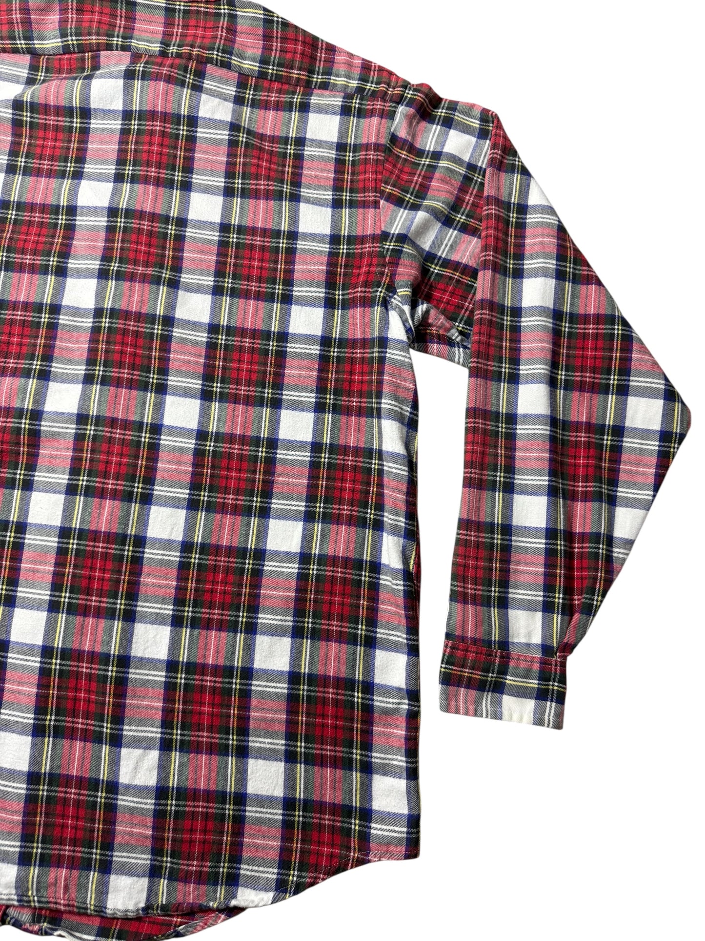 Vintage LL Bean Plaid Button Down Shirt Made in USA