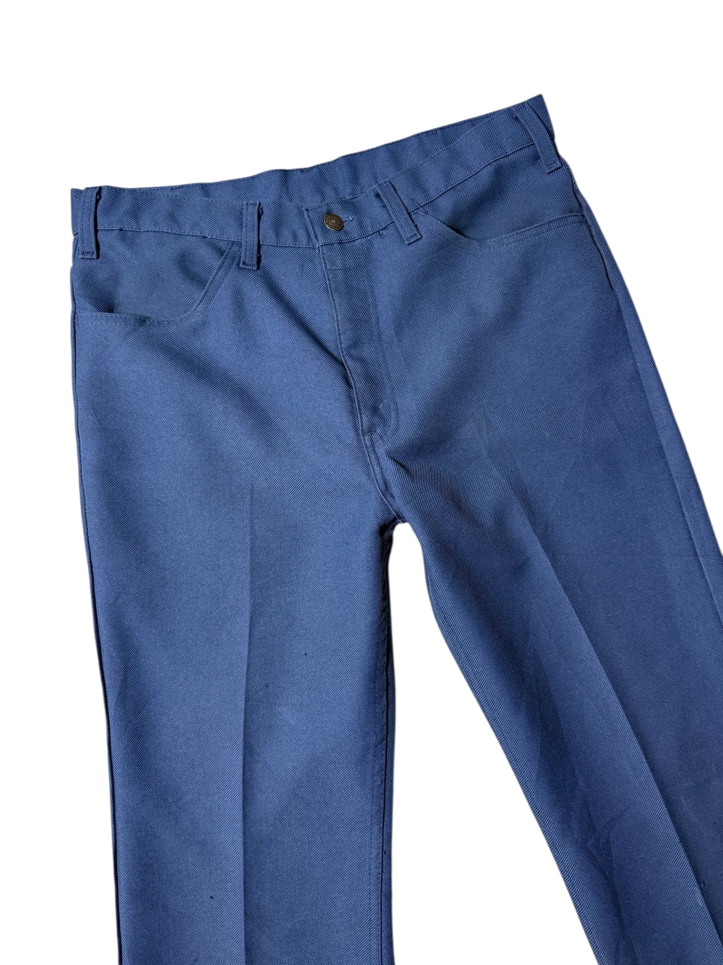 Vintage 1970s Levis Sta-Prest Blank Black Tab Trousers Made In USA