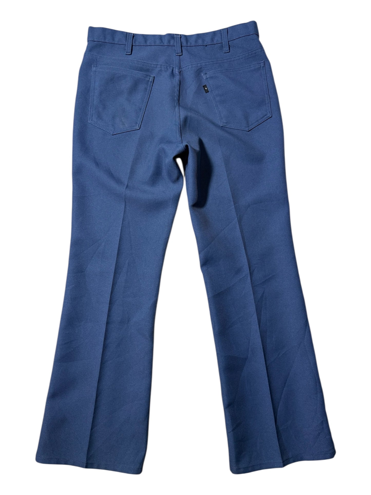 Vintage 1970s Levis Sta-Prest Blank Black Tab Trousers Made In USA