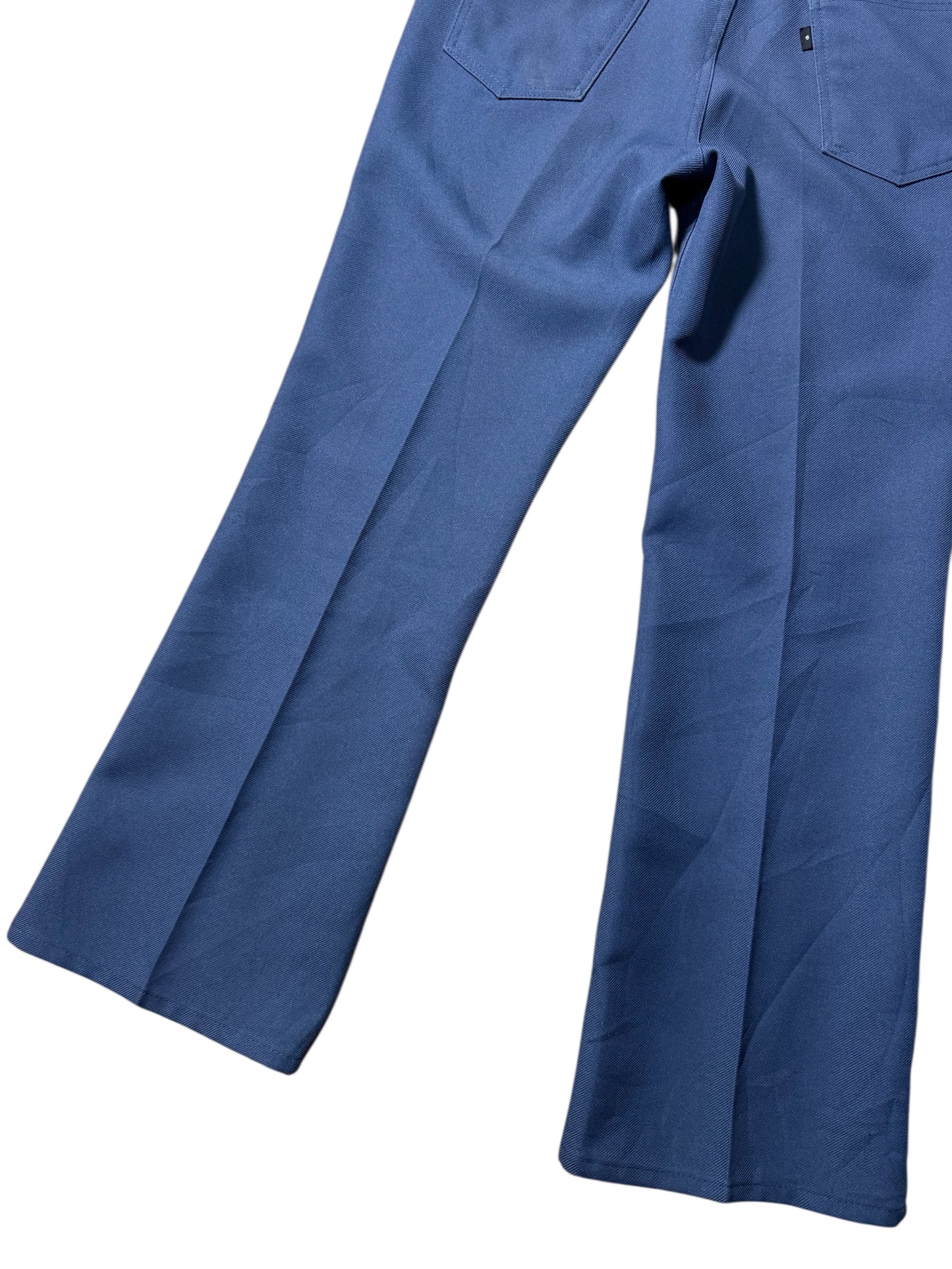 Vintage 1970s Levis Sta-Prest Blank Black Tab Trousers Made In USA