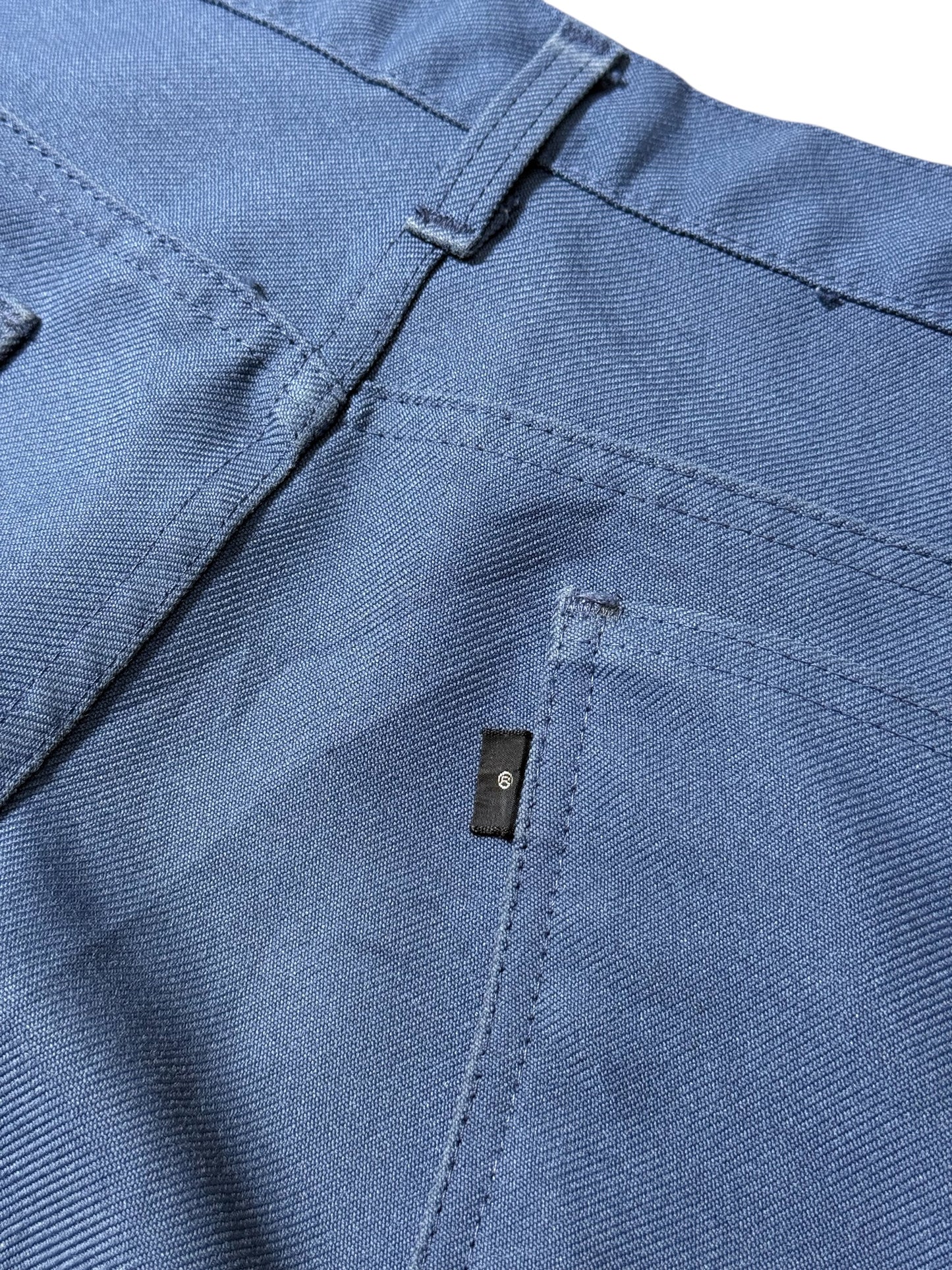 Vintage 1970s Levis Sta-Prest Blank Black Tab Trousers Made In USA