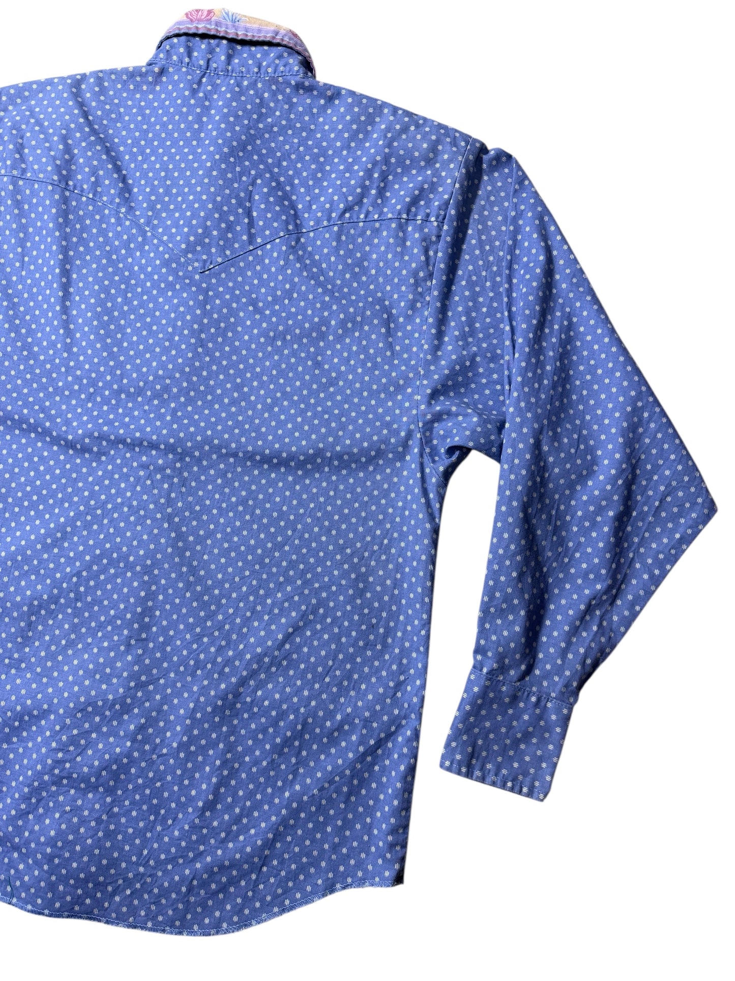 Vintage 1980s–90s H Bar C Western Polka Dot Shirt Made in USA