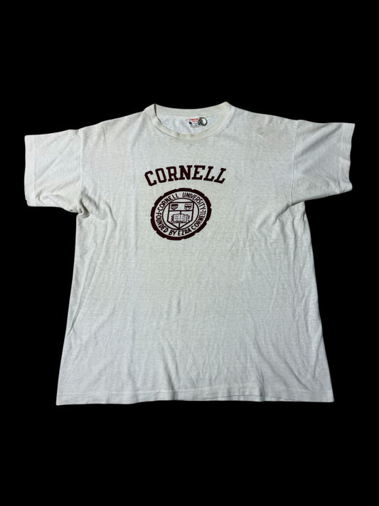 Vintage 1950s–60s Champion Running Man Cornell University Tshirt