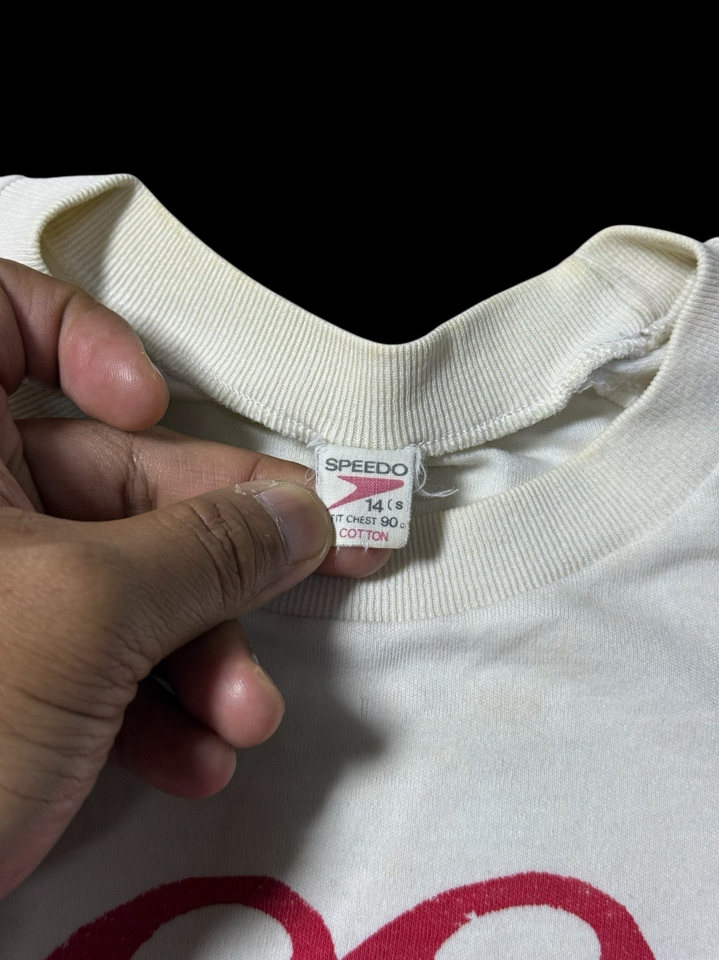 Vintage 1980s The Rolling Stones Tongue Logo Raglan T Shirt Speedo Australia