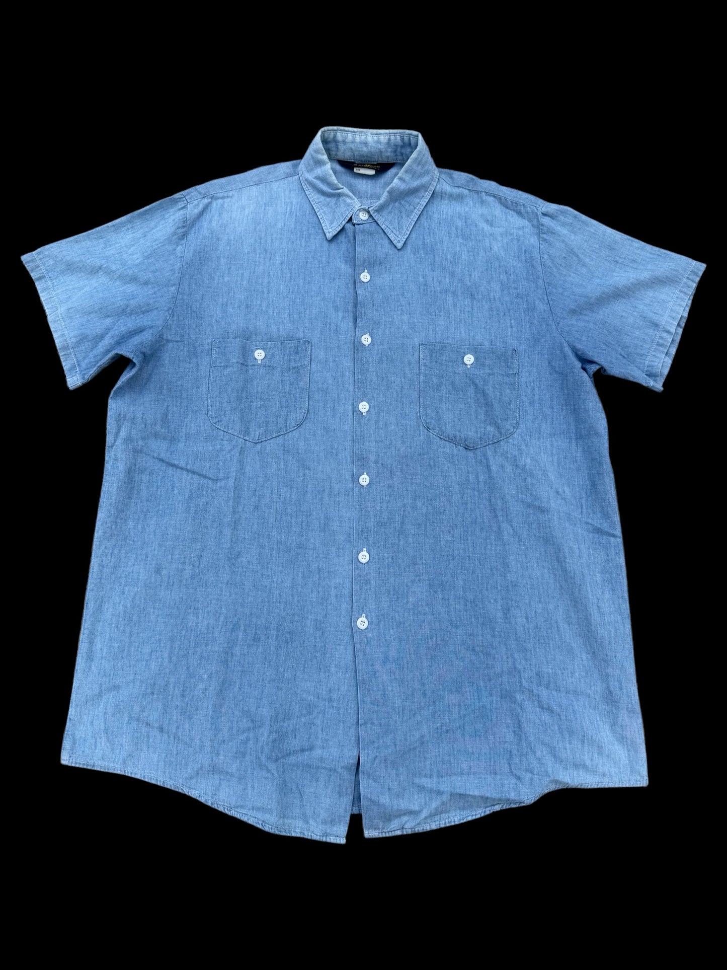 Vintage 1970s-80s OshKosh B’gosh Made in USA Chambray Work Shirt