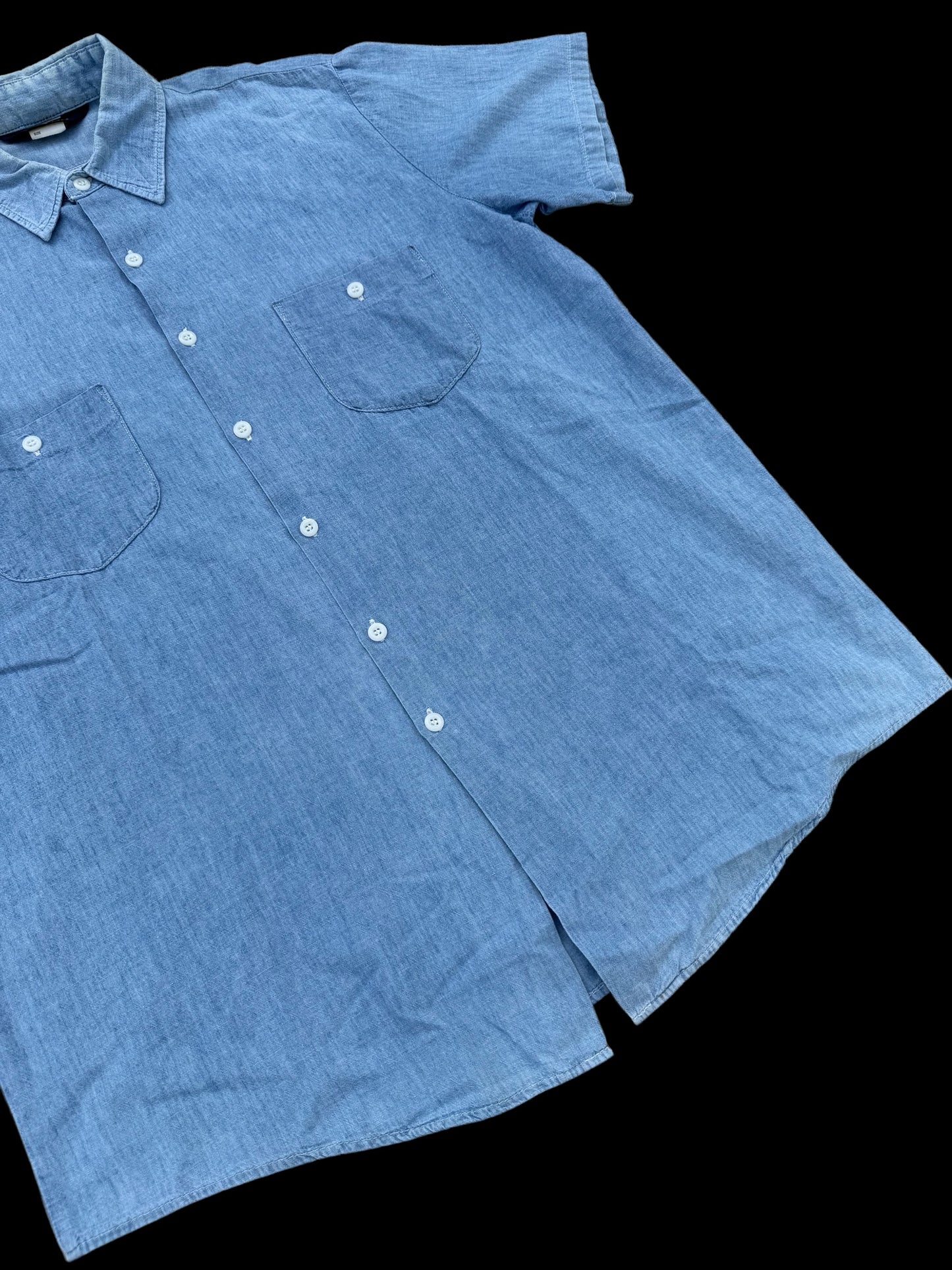 Vintage 1970s-80s OshKosh B’gosh Made in USA Chambray Work Shirt
