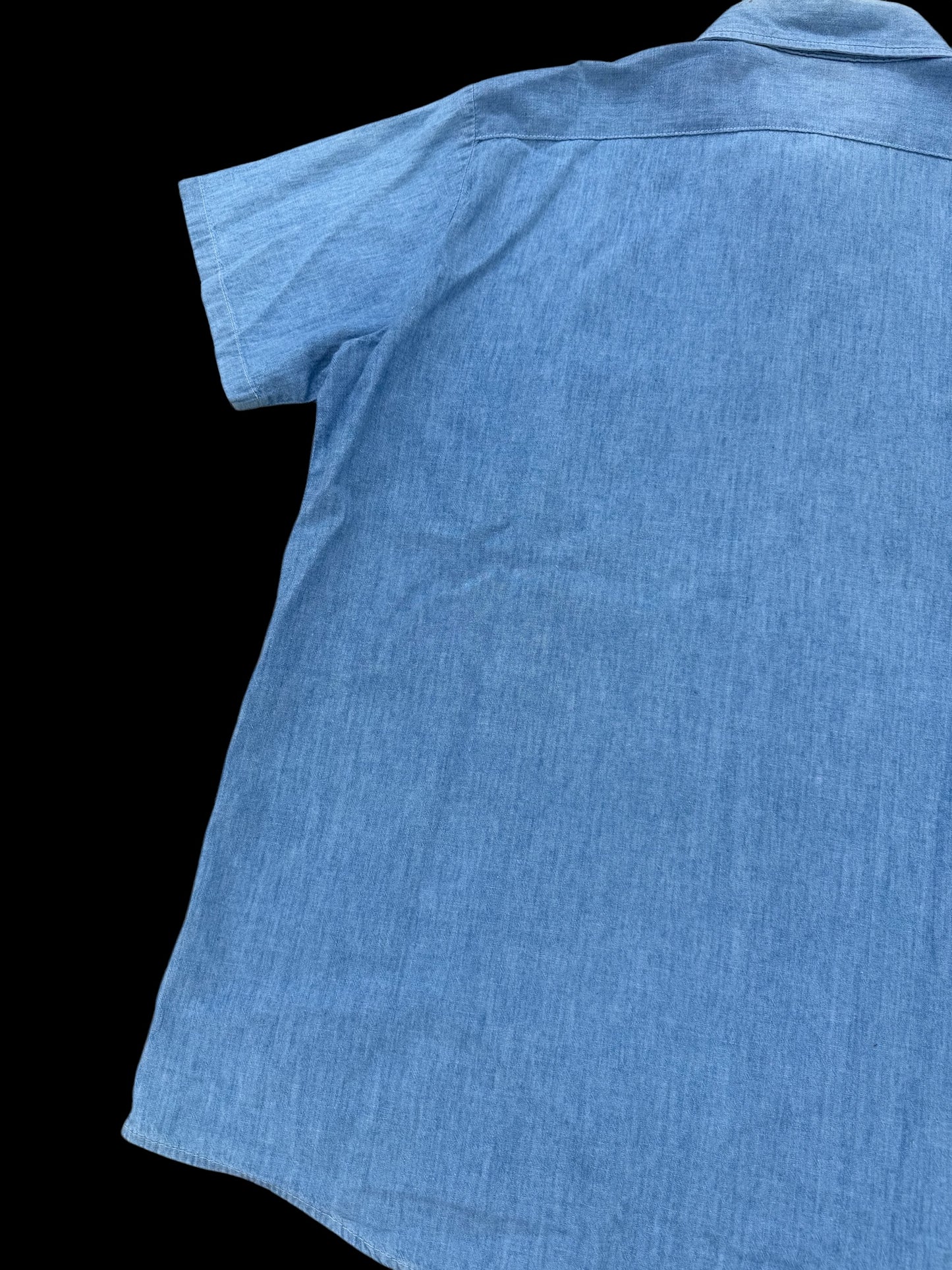 Vintage 1970s-80s OshKosh B’gosh Made in USA Chambray Work Shirt