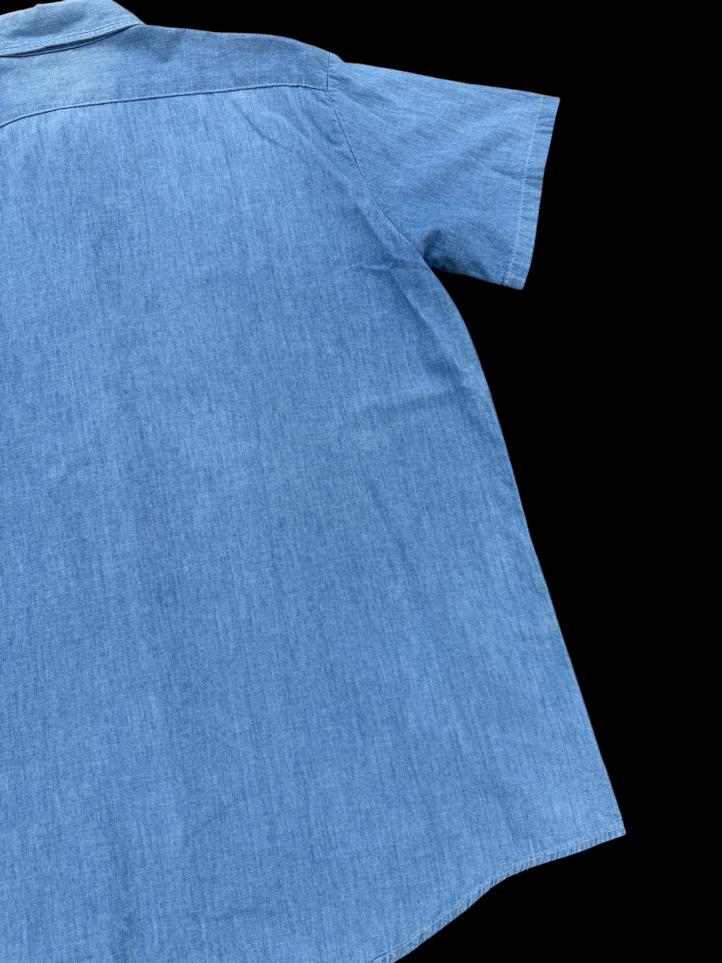 Vintage 1970s-80s OshKosh B’gosh Made in USA Chambray Work Shirt