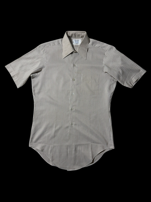 Vintage 1970s–80s Arrow Decton Perma-Iron Stripe Shirt USA