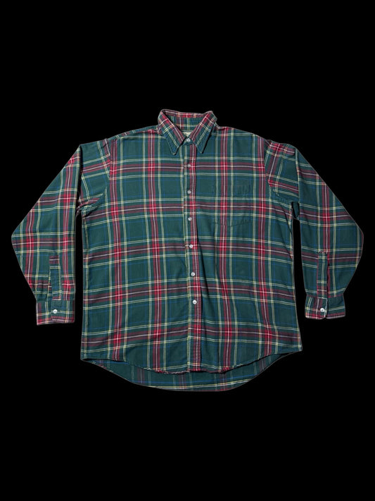 Vintage 1980s-90s L.L.Bean Plaid Flannel Shirt Made in USA