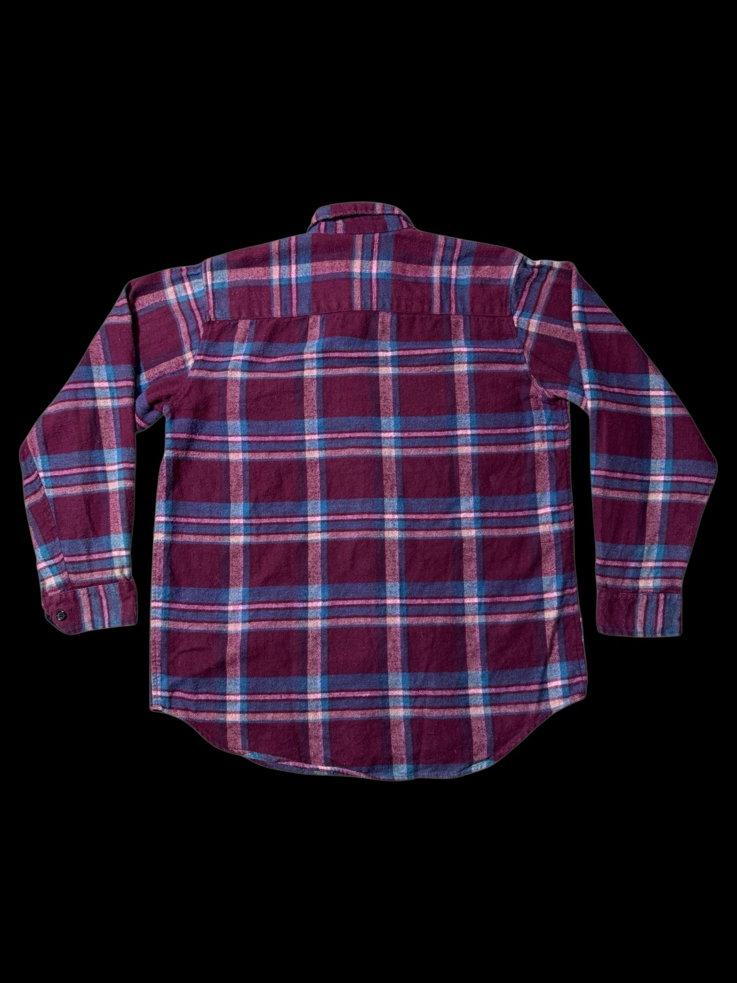 Vintage 1990s Five Brother Plaid Flannel Shirt Heavyweight Workwear