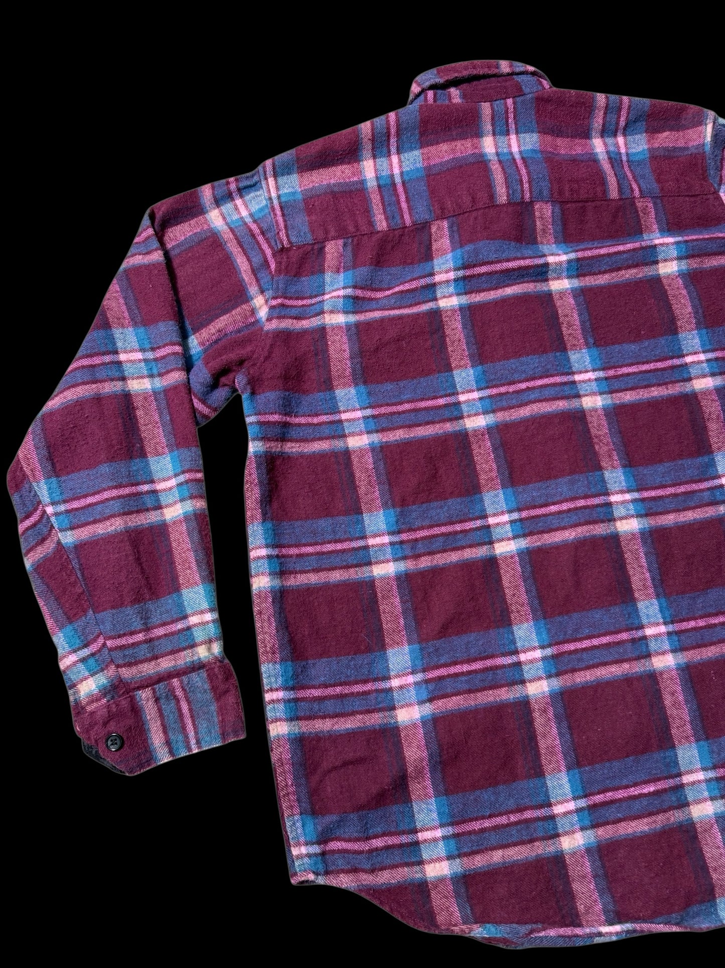 Vintage 1990s Five Brother Plaid Flannel Shirt Heavyweight Workwear