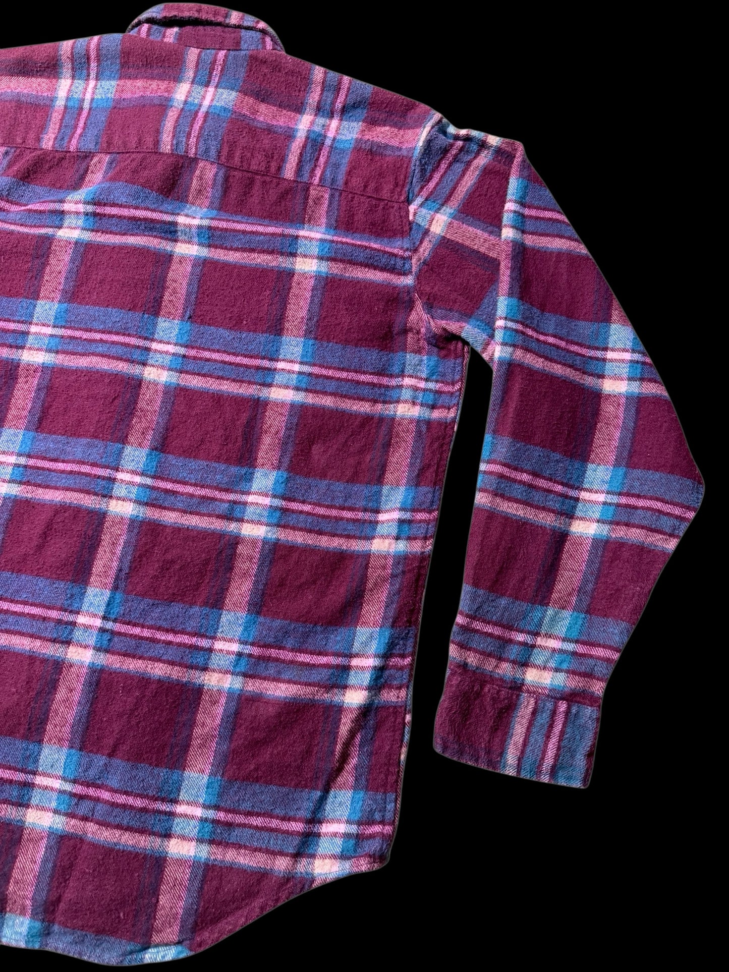 Vintage 1990s Five Brother Plaid Flannel Shirt Heavyweight Workwear