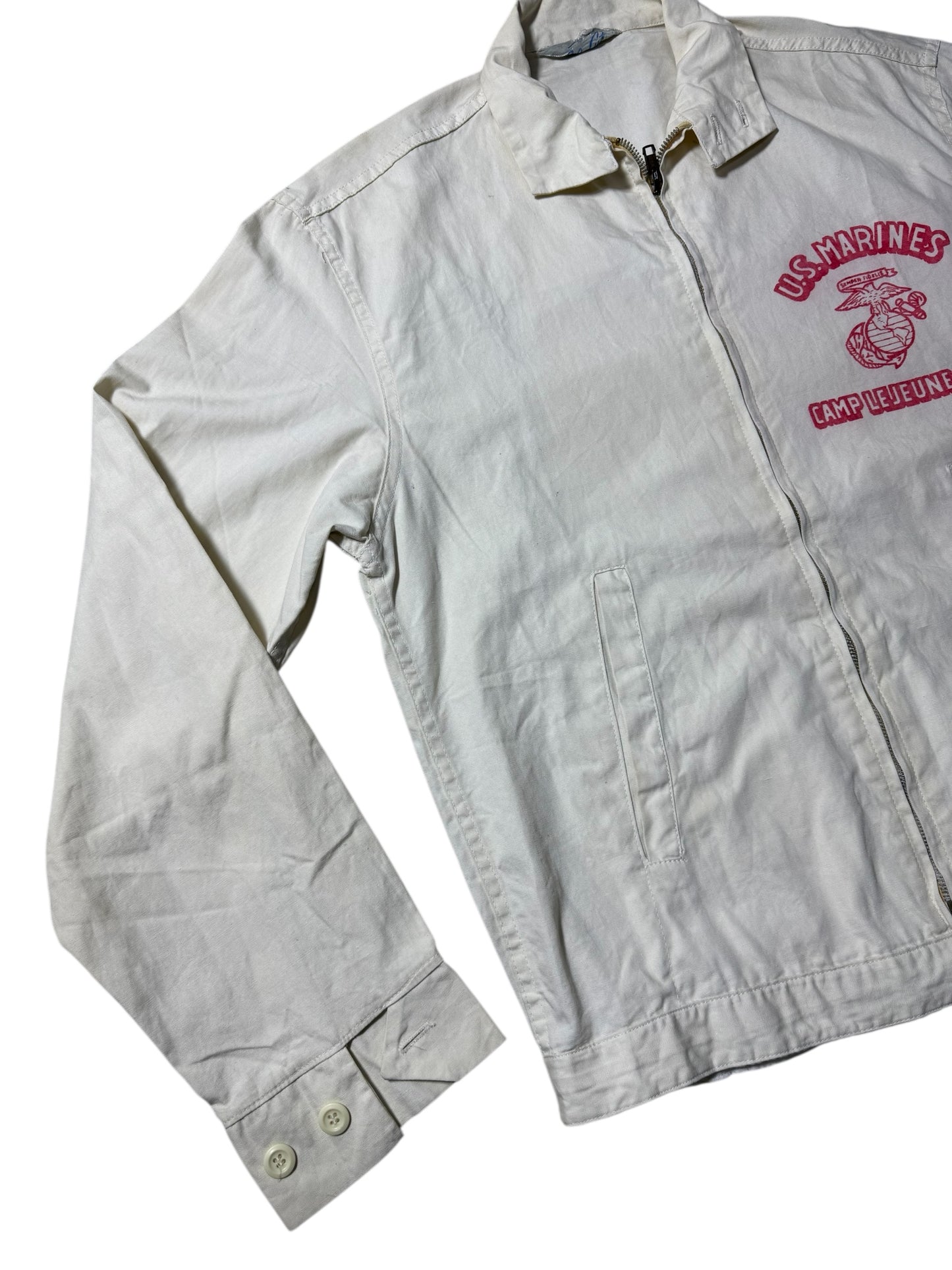 Vintage 1940s U.S. Marines Camp Lejeune Jacket Early Military Workwear Archive Piece