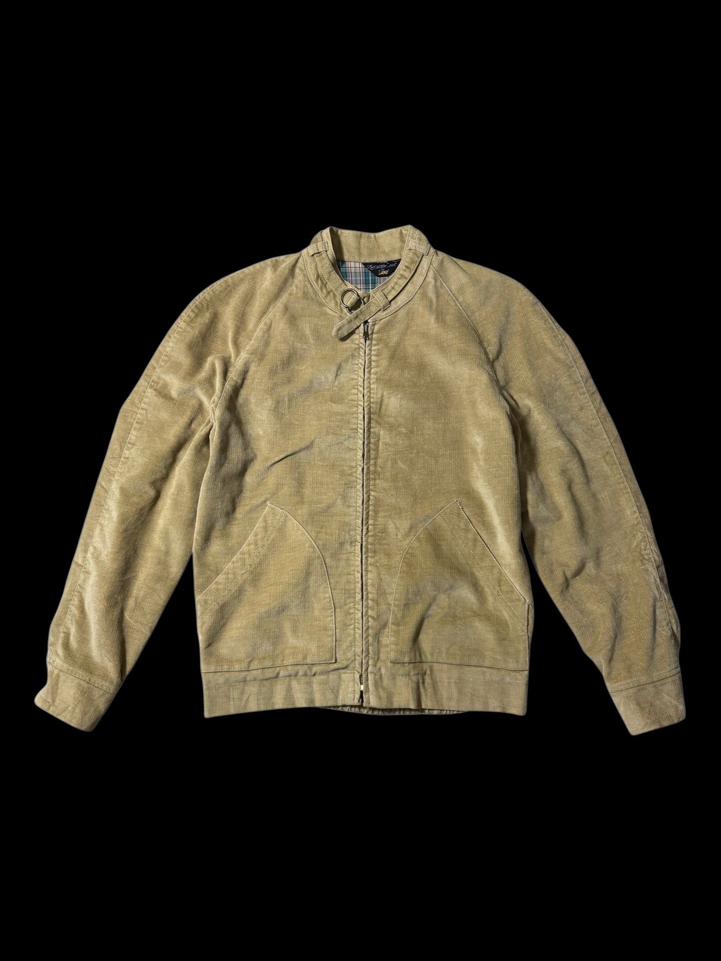 Vintage 1970s Lee Separate Lees Harrington Jacket Plaid Lining