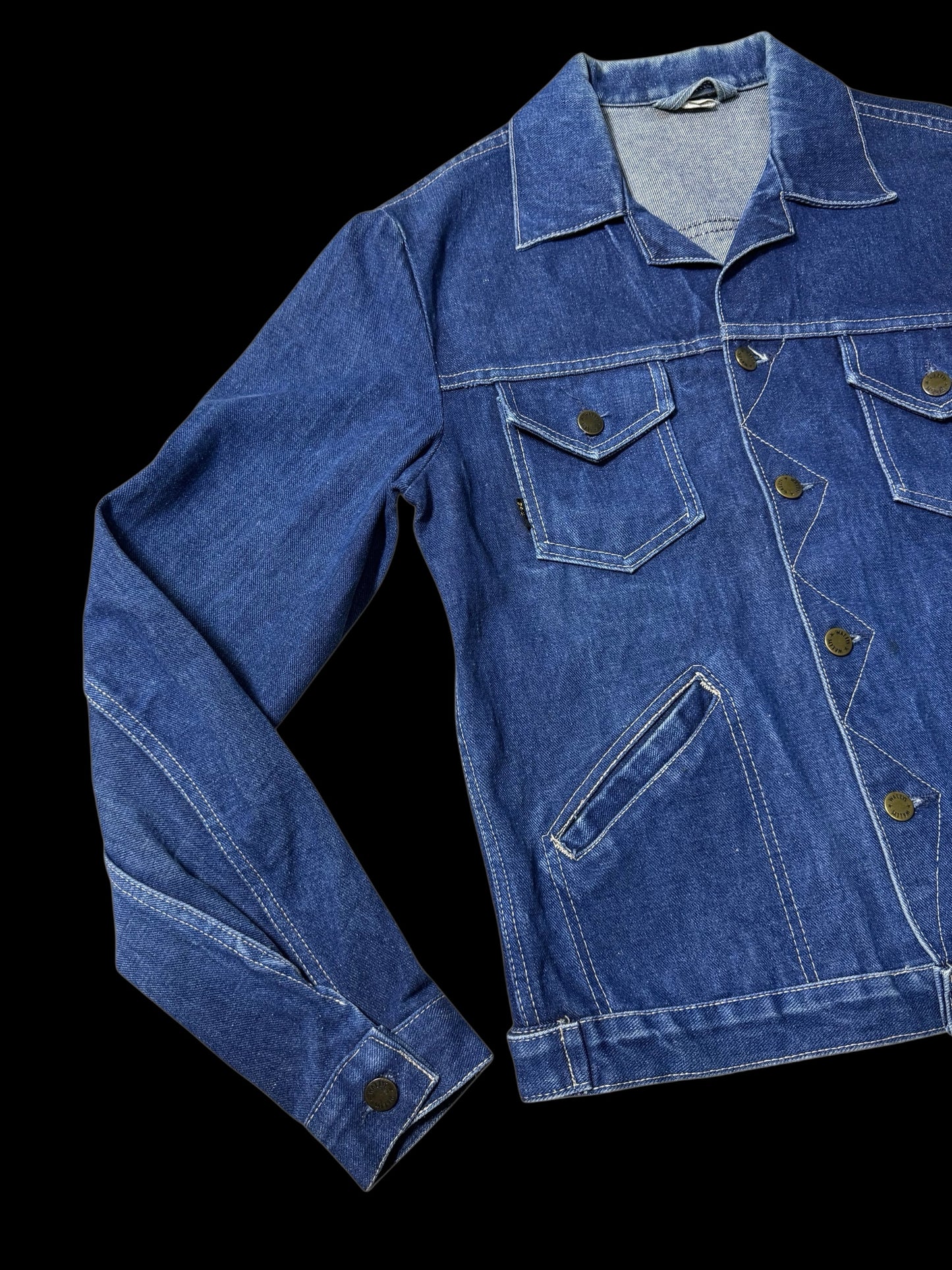 Vintage 1970s Wallys Denim Trucker Jacket