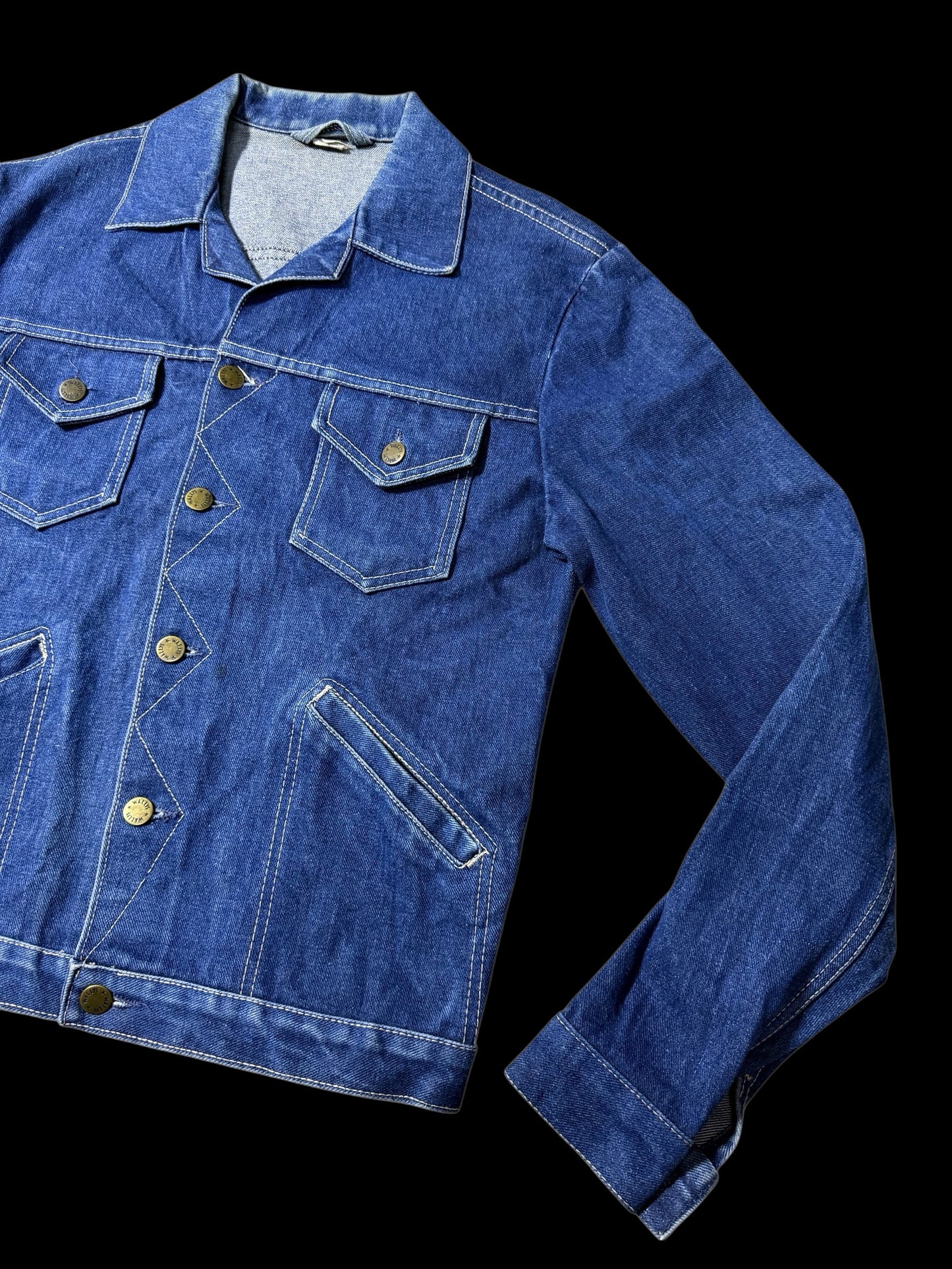 Vintage 1970s Wallys Denim Trucker Jacket