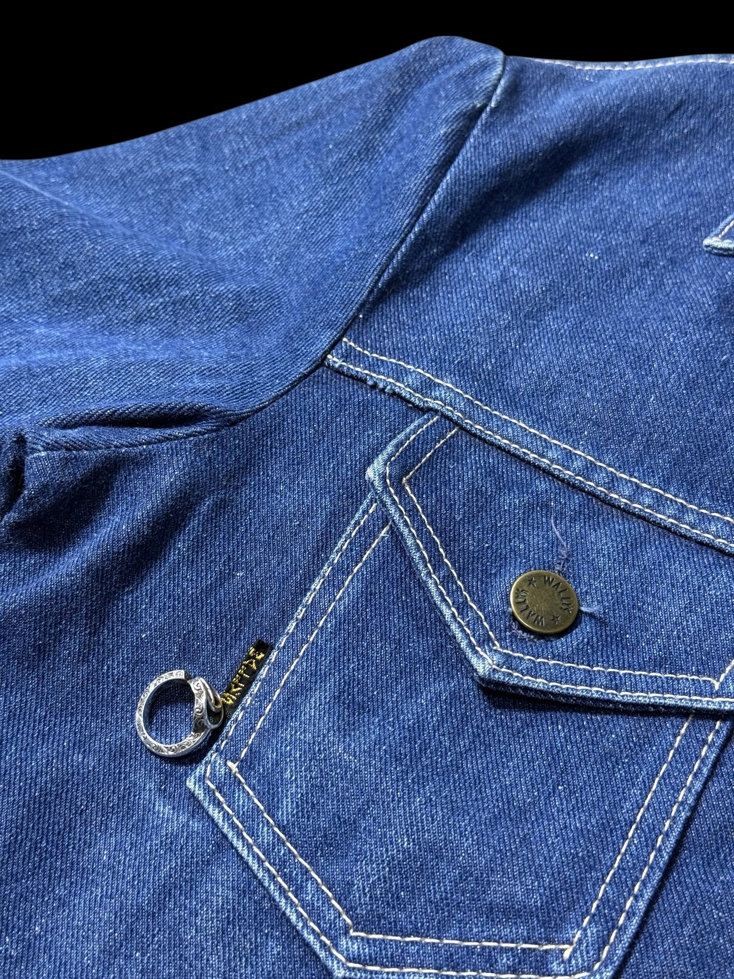 Vintage 1970s Wallys Denim Trucker Jacket