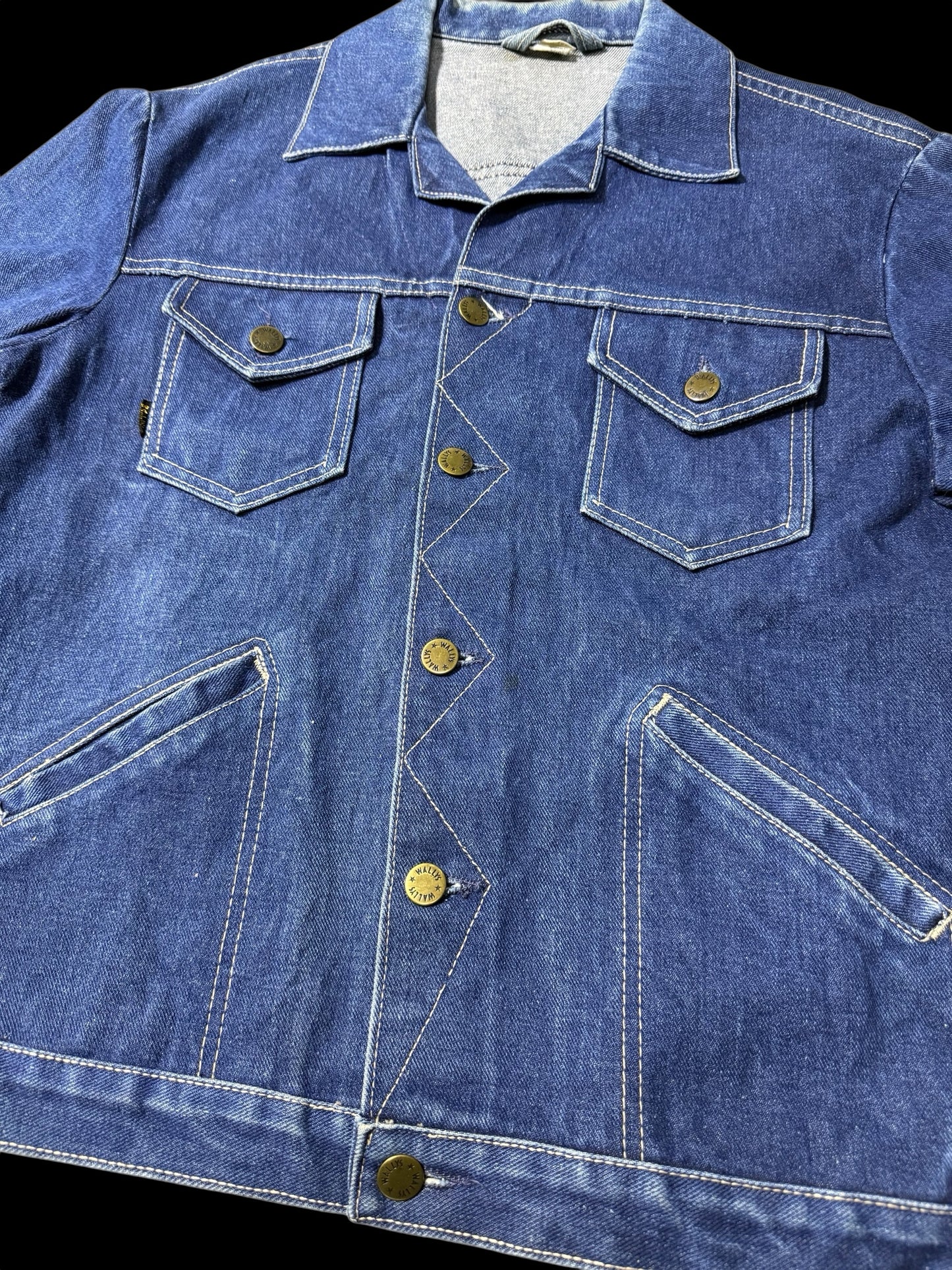 Vintage 1970s Wallys Denim Trucker Jacket