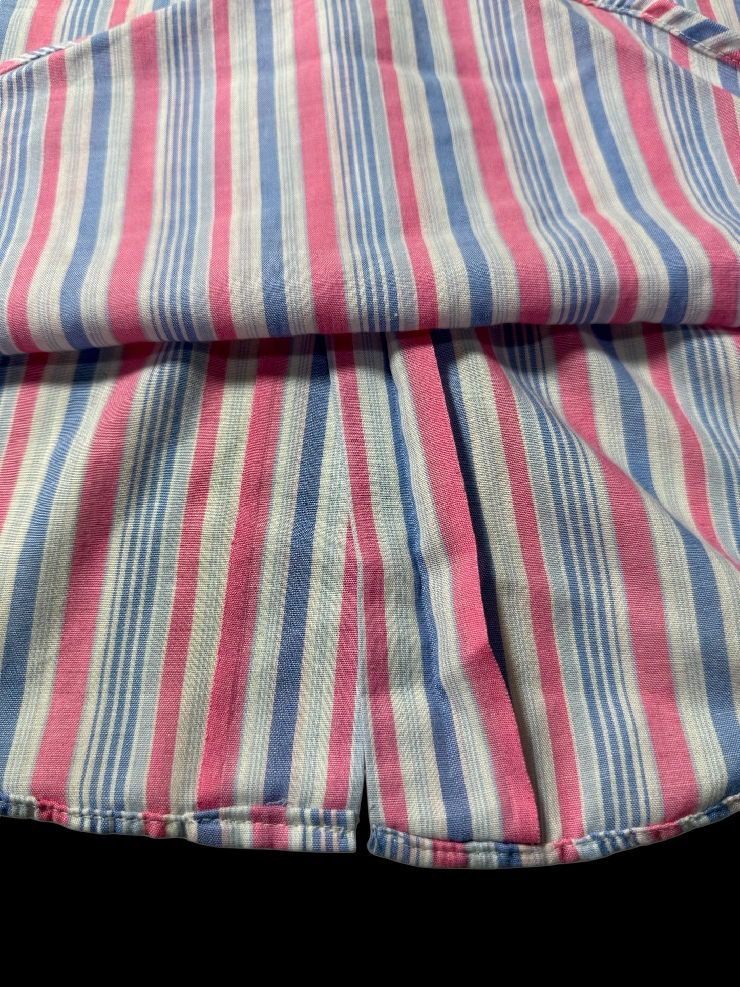 Vintage 1970s–80s Beeline Permanent Press Stripe Shirt Made In Usa