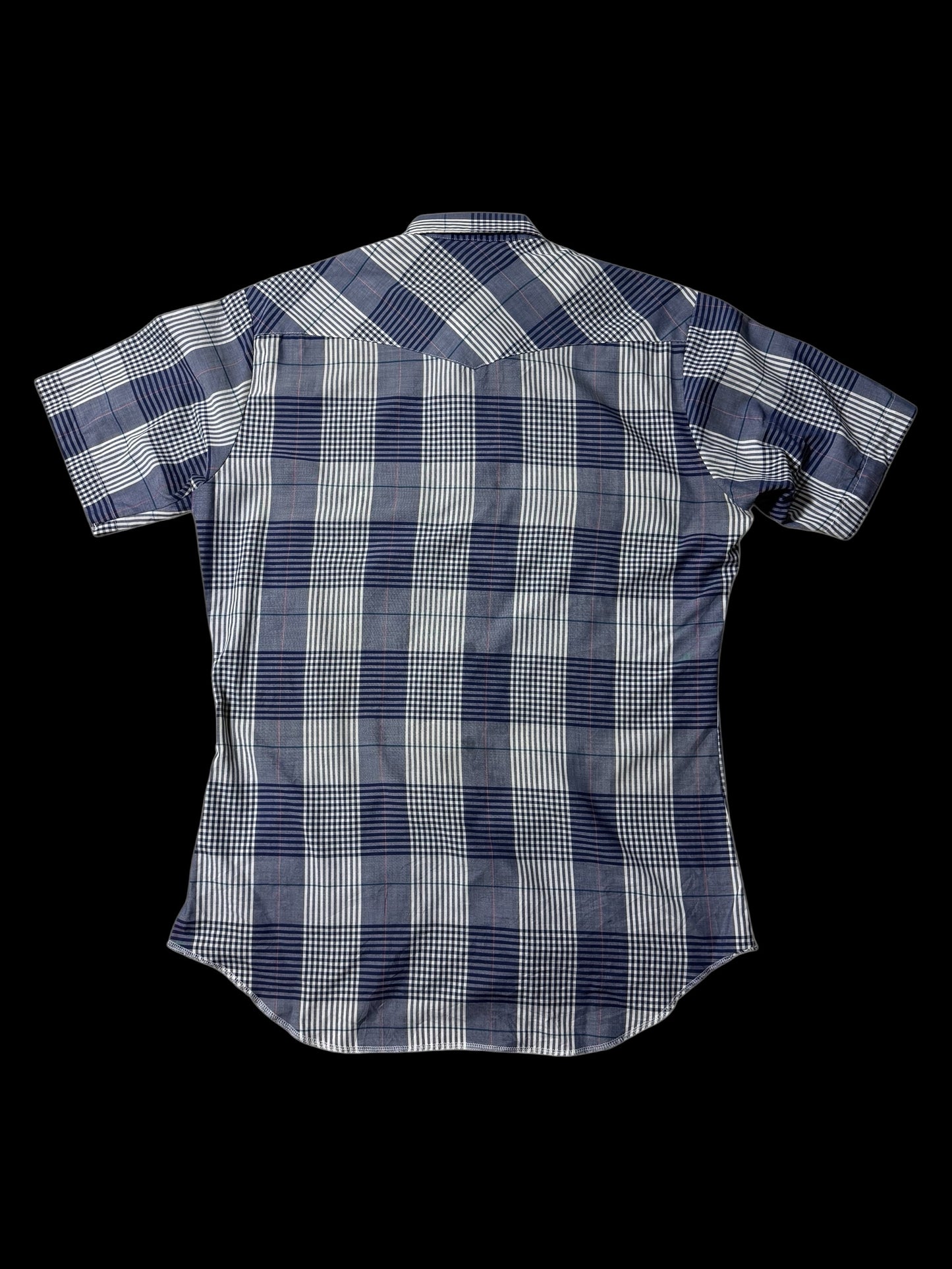 Vintage 1970s-80s Wrangler Plaid Western Shirt