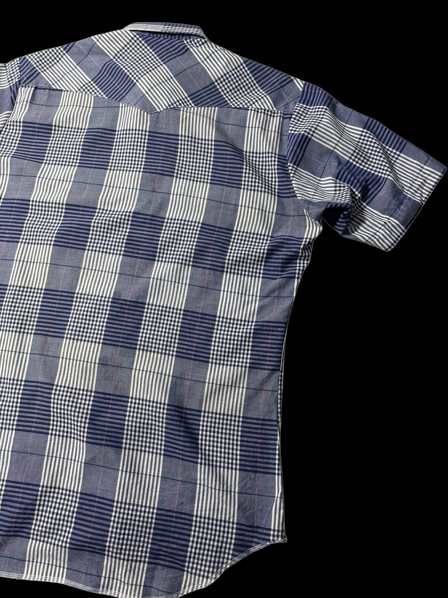 Vintage 1970s-80s Wrangler Plaid Western Shirt