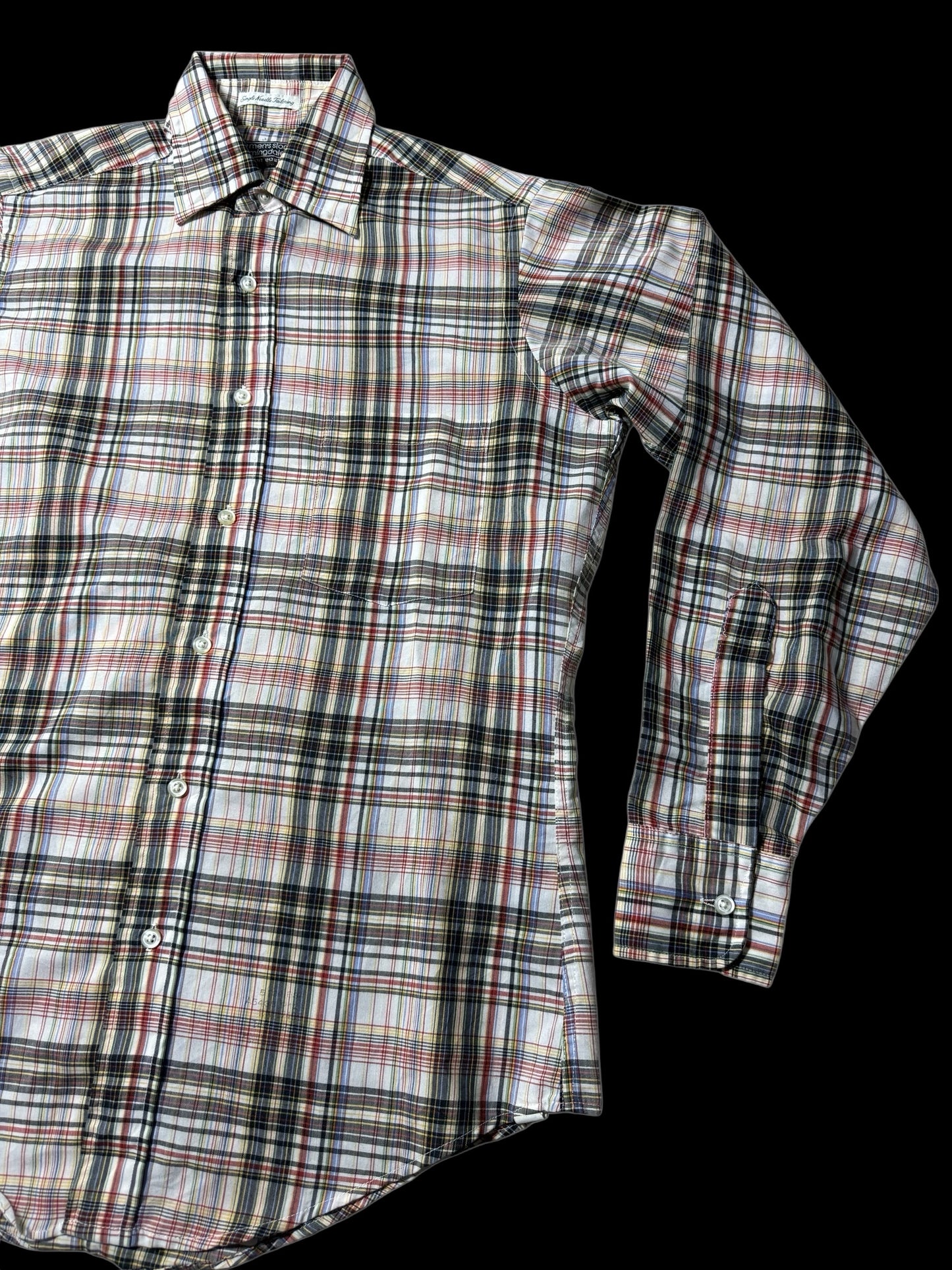 Vintage 1980s-90s Bloomingdale’s Plaid Shirt