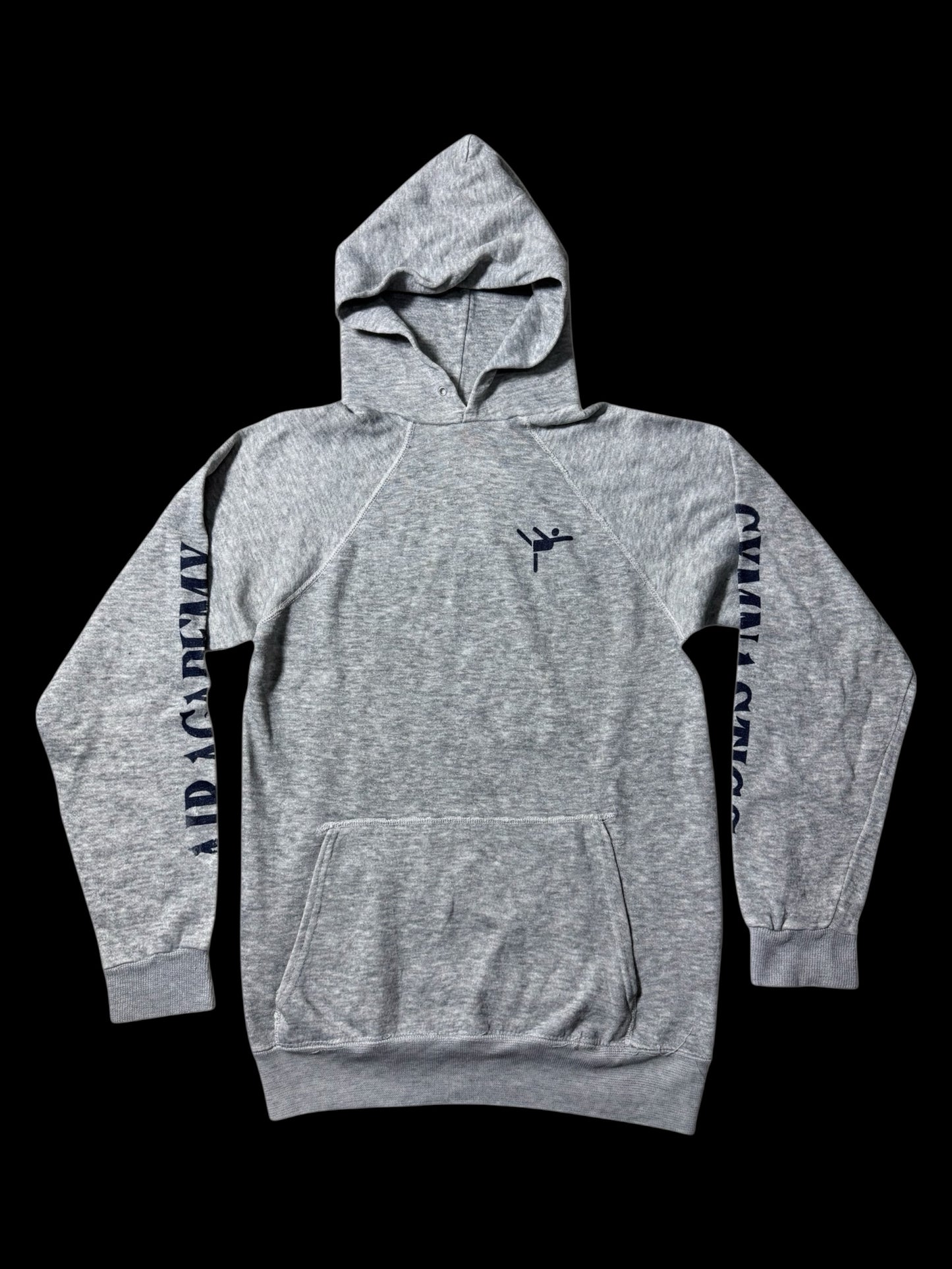 Vintage 1980s-90s Air Academy Gymnastics Hoodie USA Made Athletic Pullover