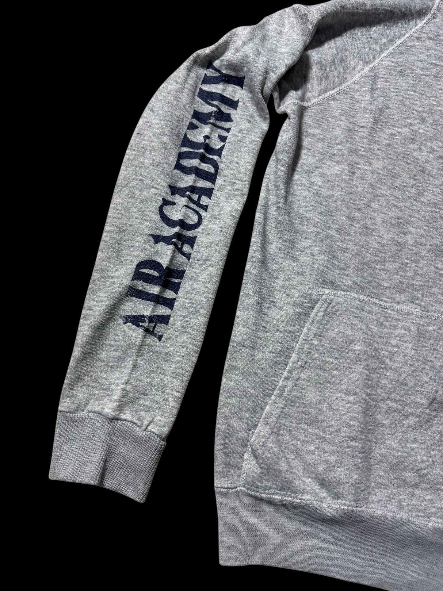 Vintage 1980s-90s Air Academy Gymnastics Hoodie USA Made Athletic Pullover