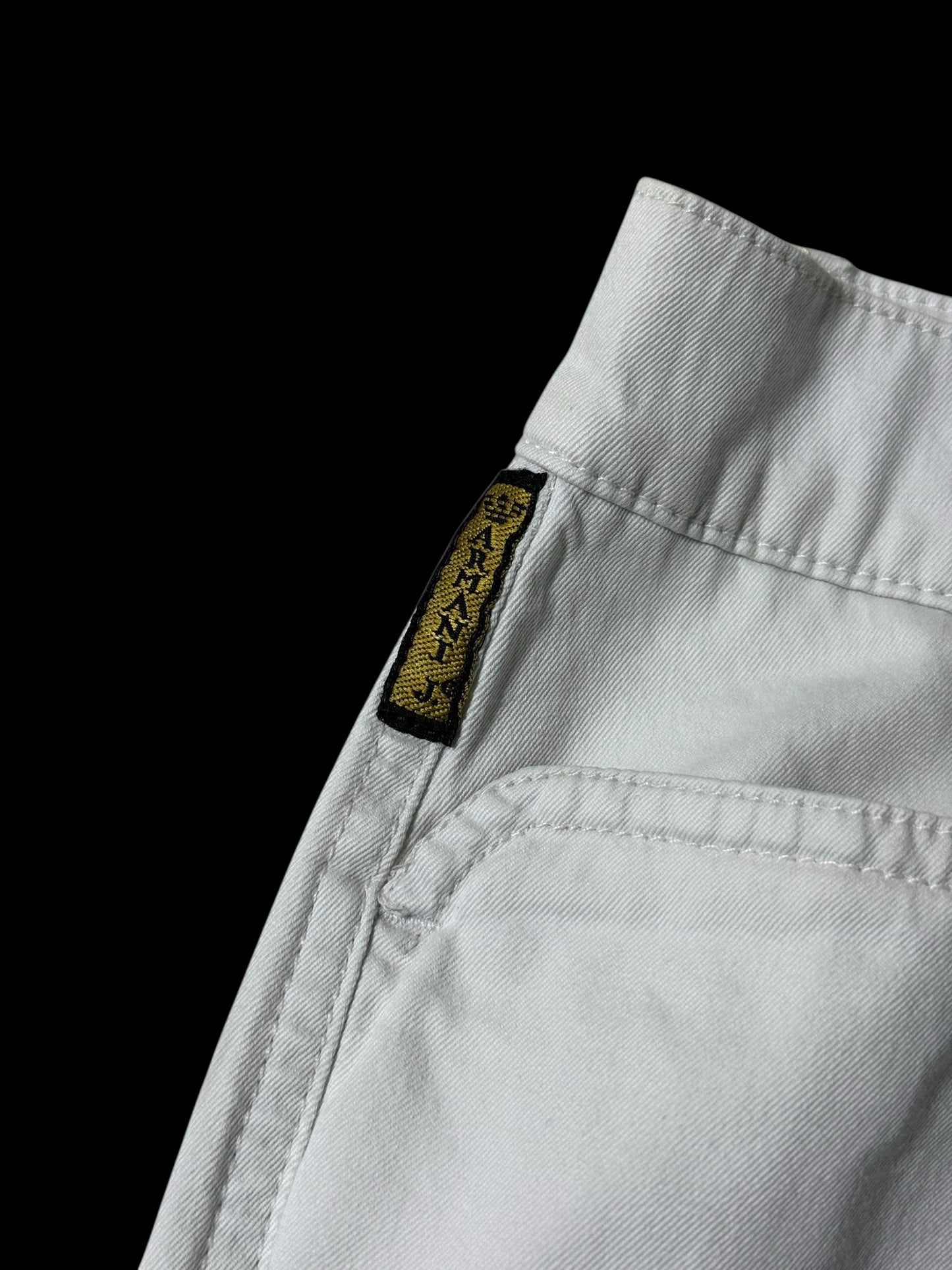 Vintage Armani Jeans Eco-Stone Cotton Trousers Made in Italy 90s Designer