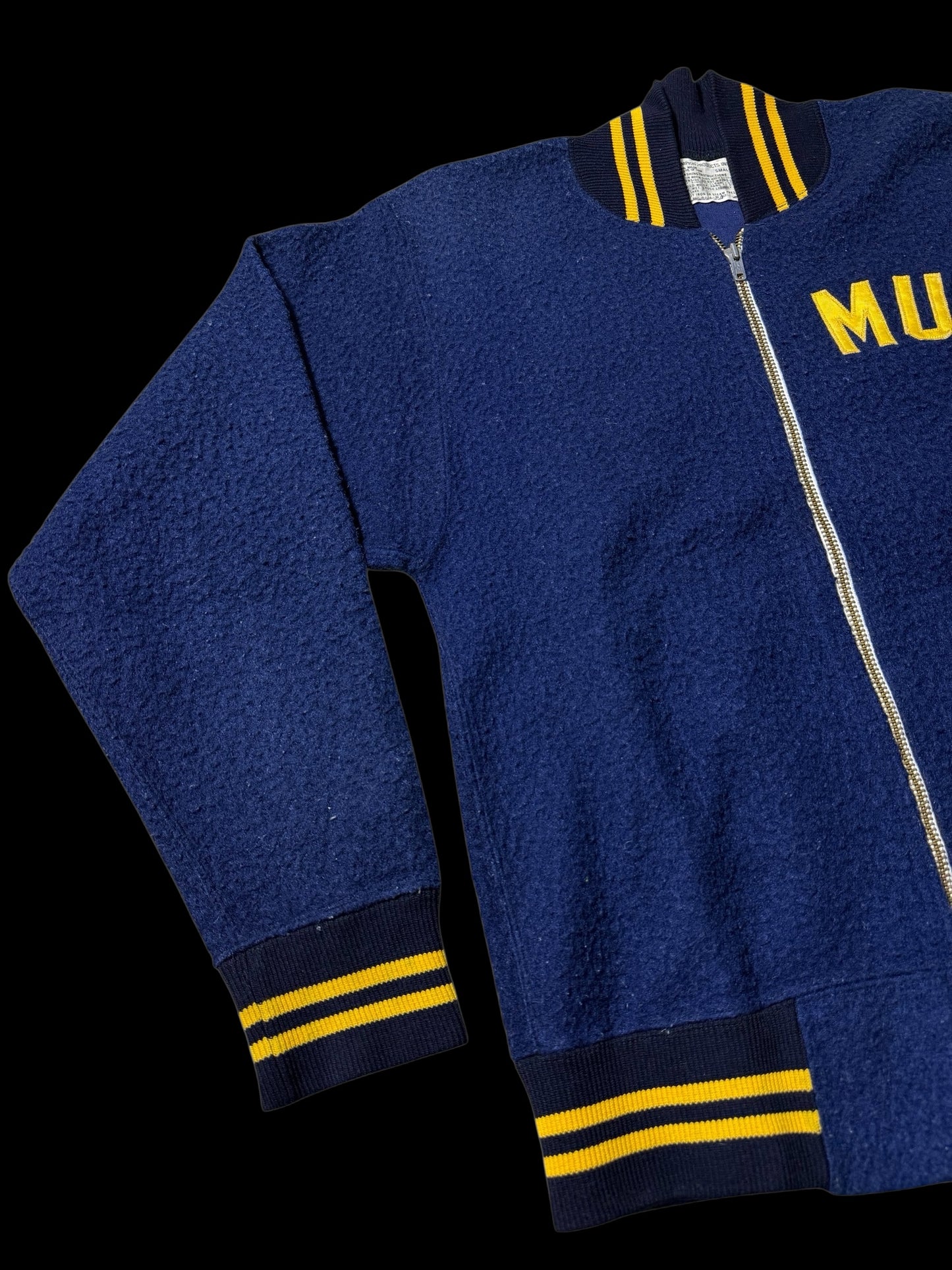 Vintage 1960s Champion Varsity Jacket “MUA” USA Made