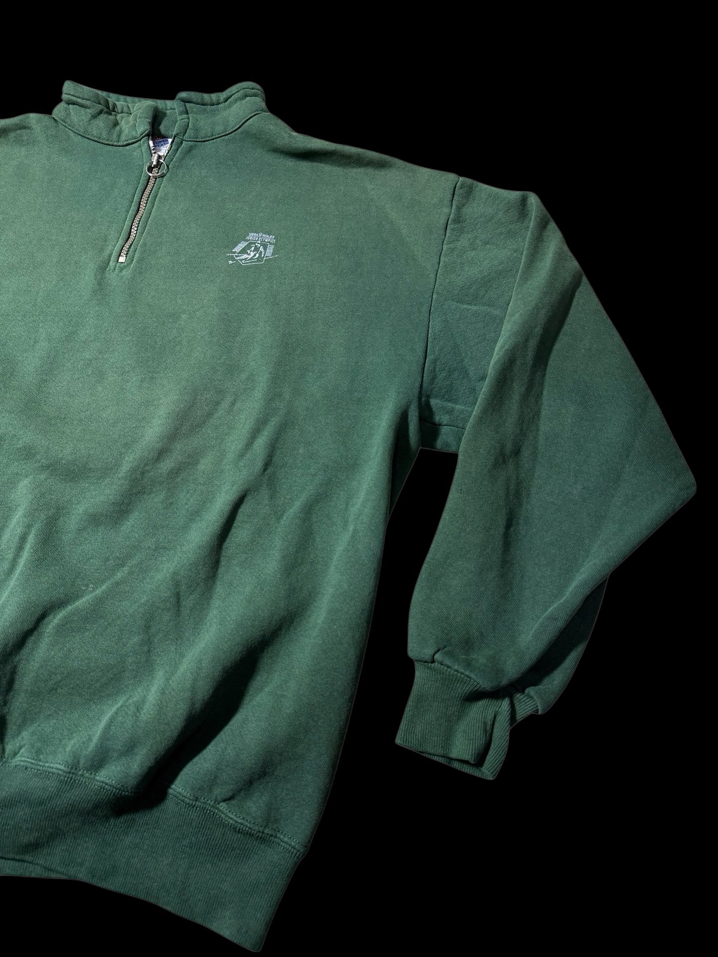 Vintage 1995 Rolex Junior Olympics Half Zip Sweatshirt USA Made