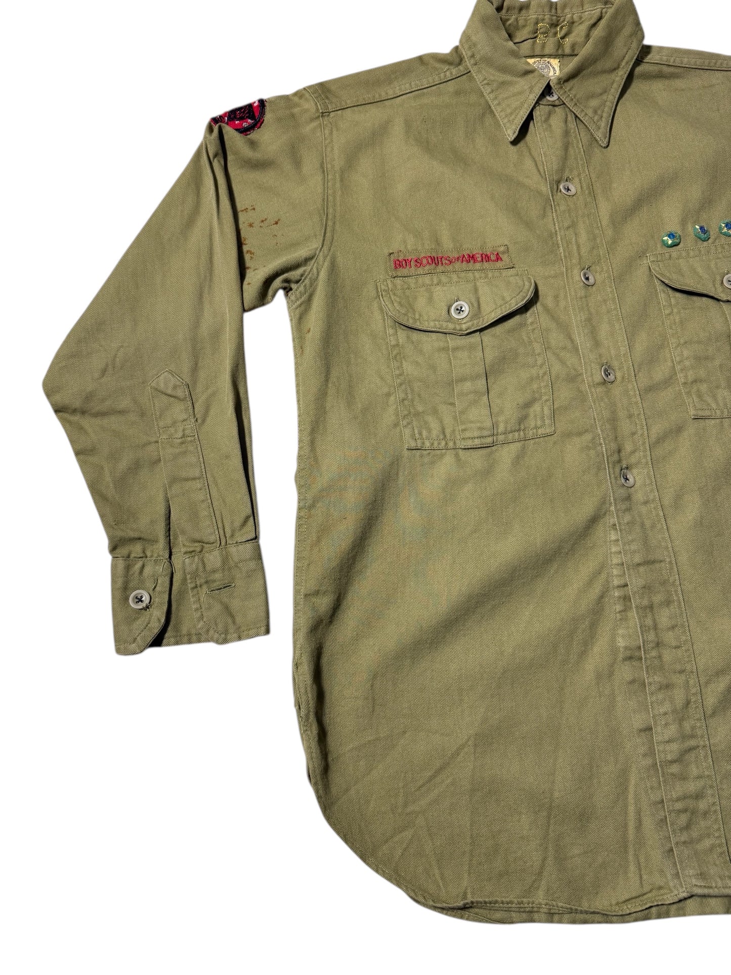 Vintage 1940s-50s Boy Scouts of America Uniform Shirt