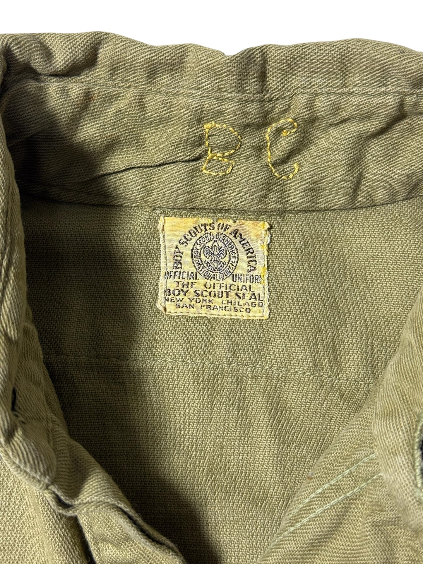 Vintage 1940s-50s Boy Scouts of America Uniform Shirt